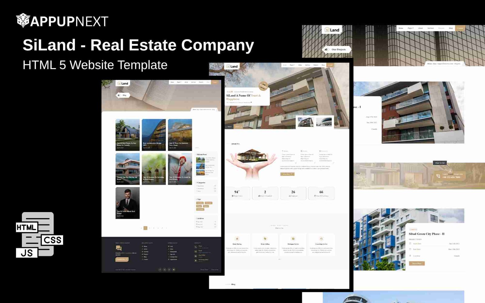 SiLand - Real Estate Company - HTML 5 Website Template