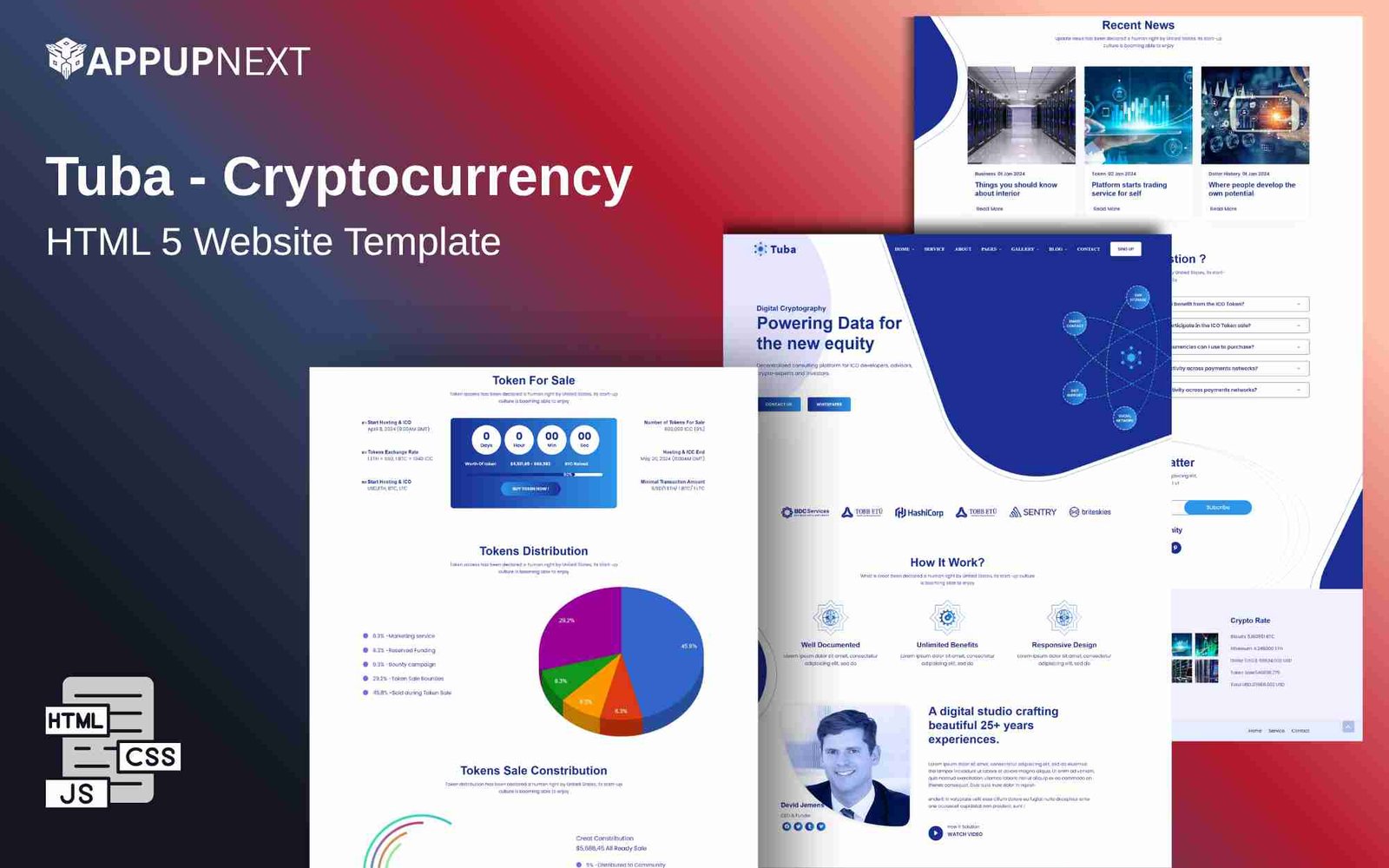 Tuba - Cryptocurrency - HTML 5 Website Template - v1
