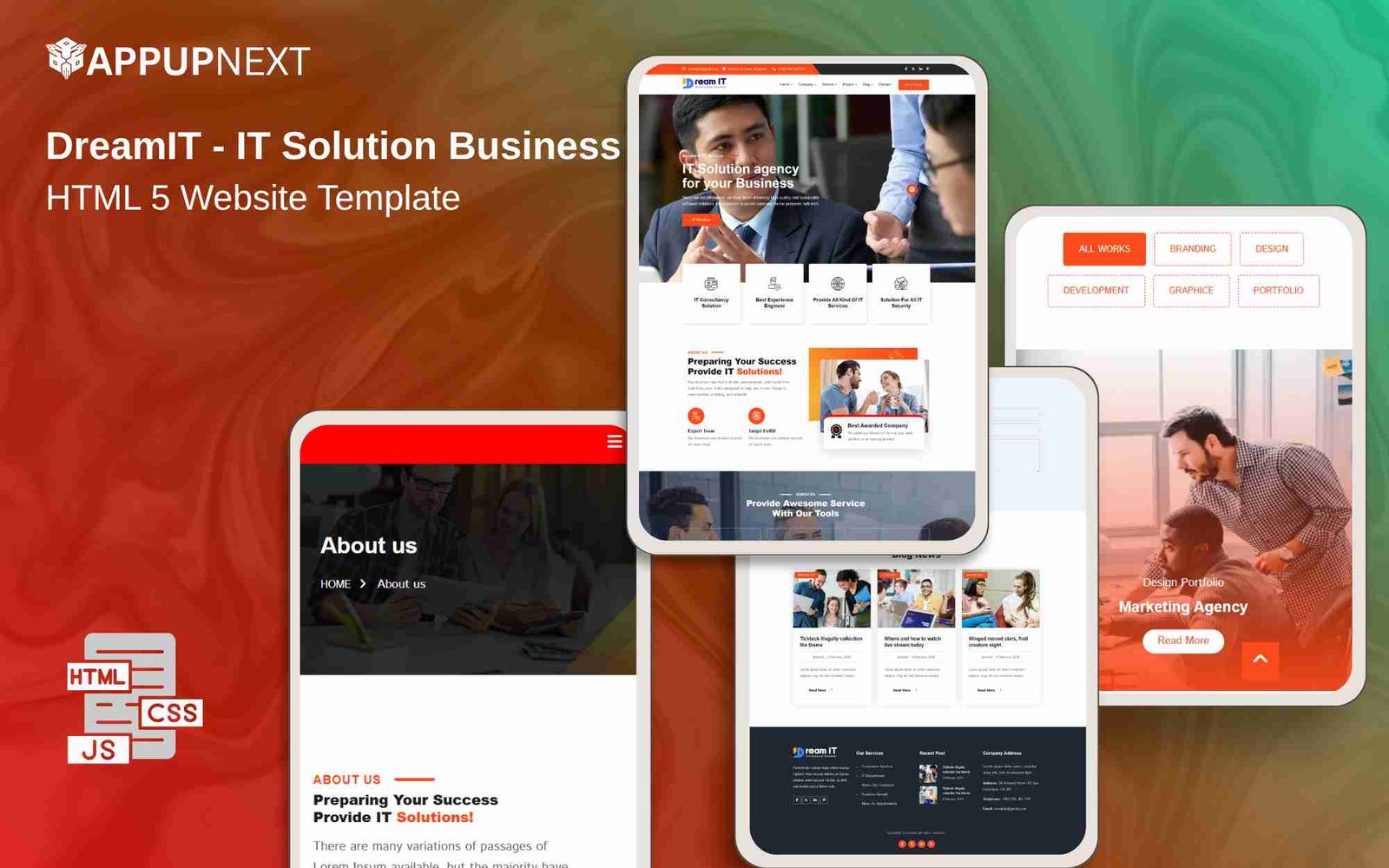 DreamIT - IT Solution Business - HTML 5 Website Template - business - v3