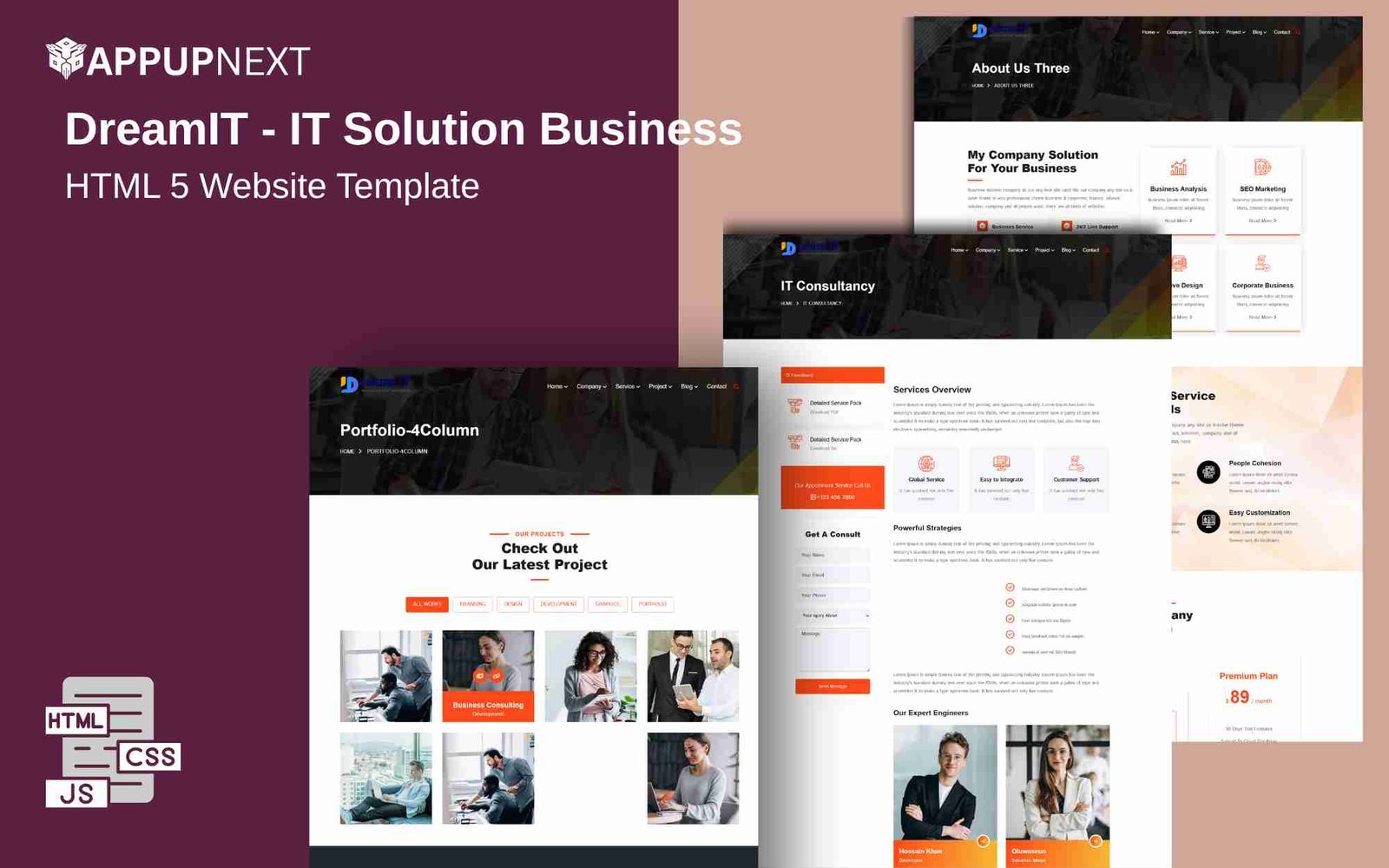 DreamIT - IT Solution Business - HTML 5 Website Template - business - v4