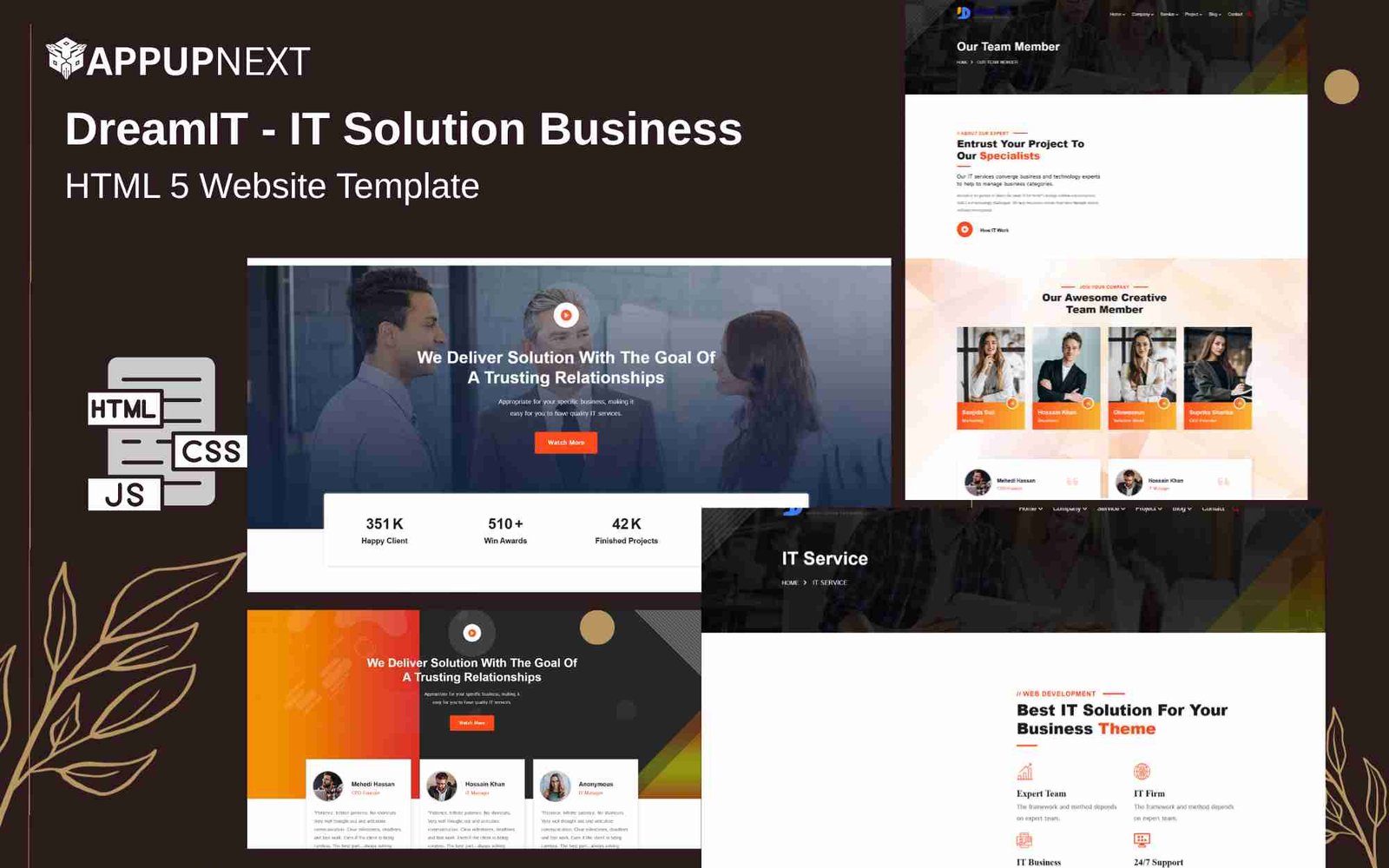 DreamIT - IT Solution Business - HTML 5 Website Template - business - v5