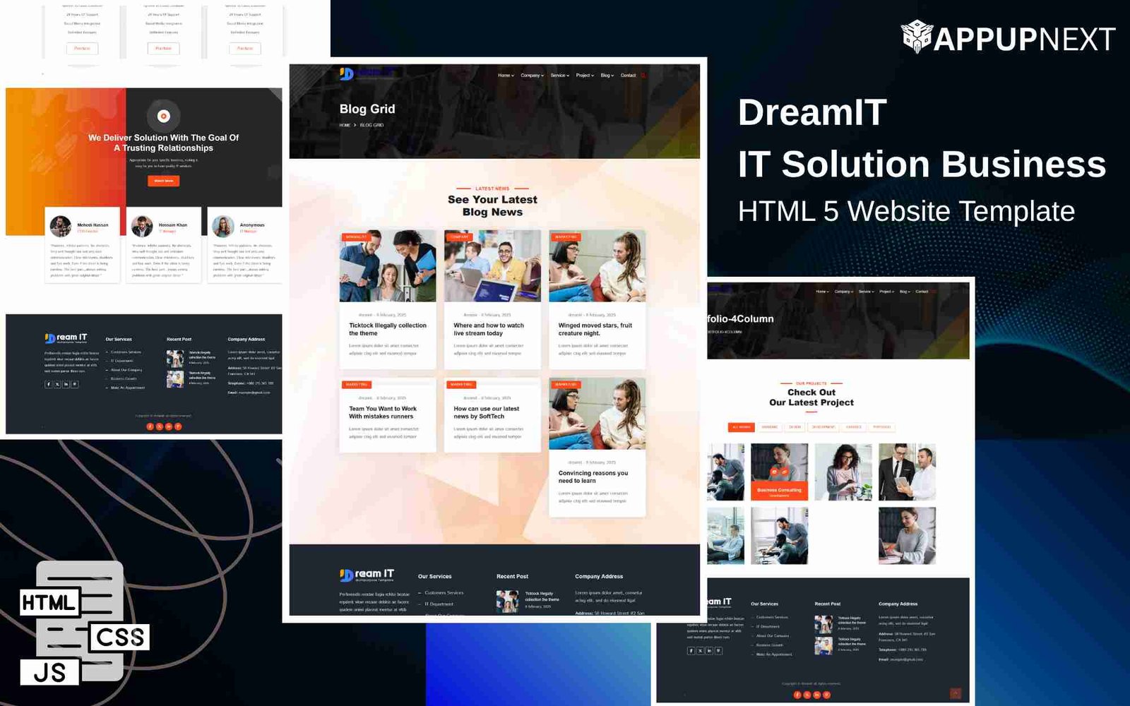 DreamIT - IT Solution Business - HTML 5 Website Template - business - v6