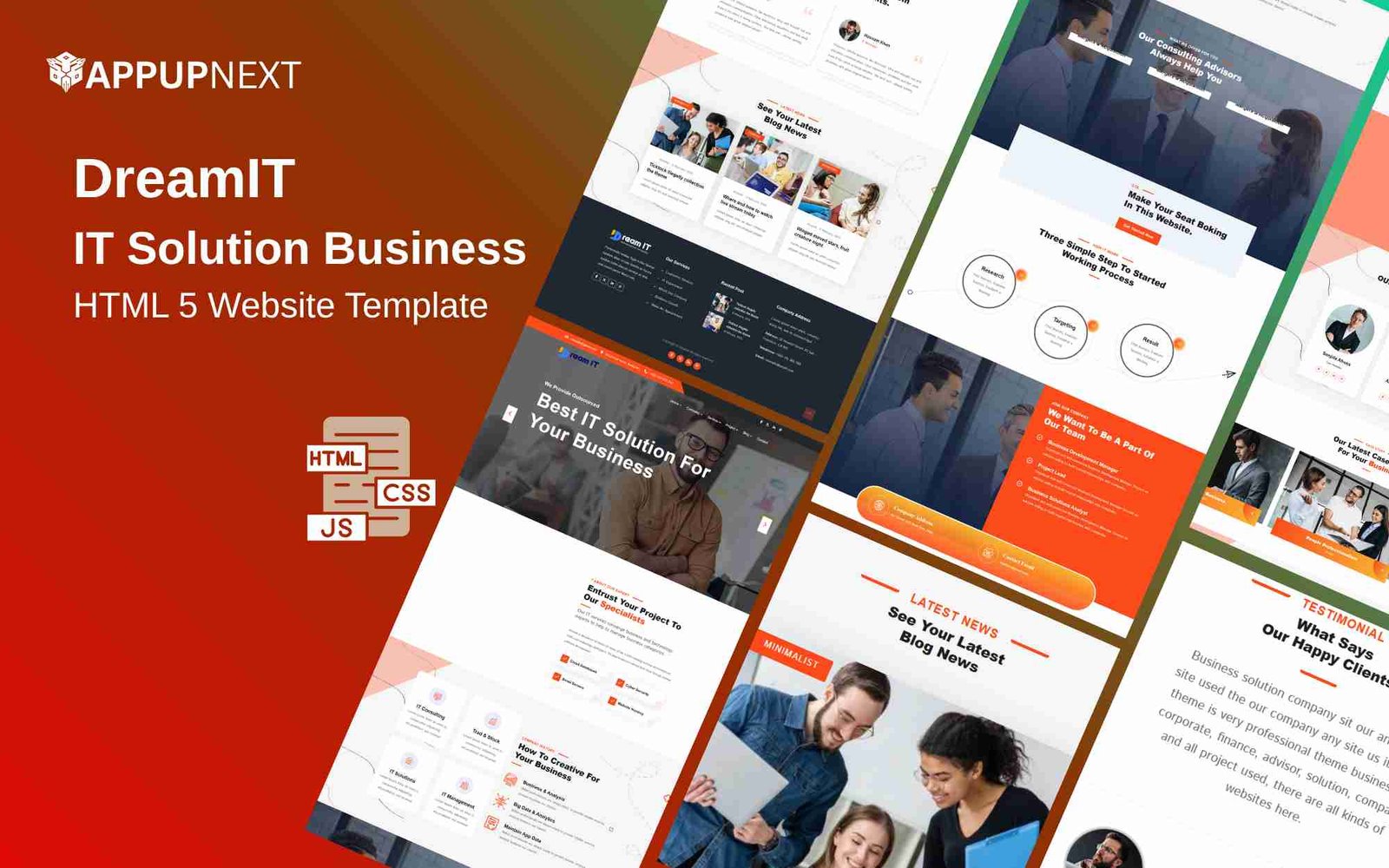 DreamIT - IT Solution Business - HTML 5 Website Template - business - v8