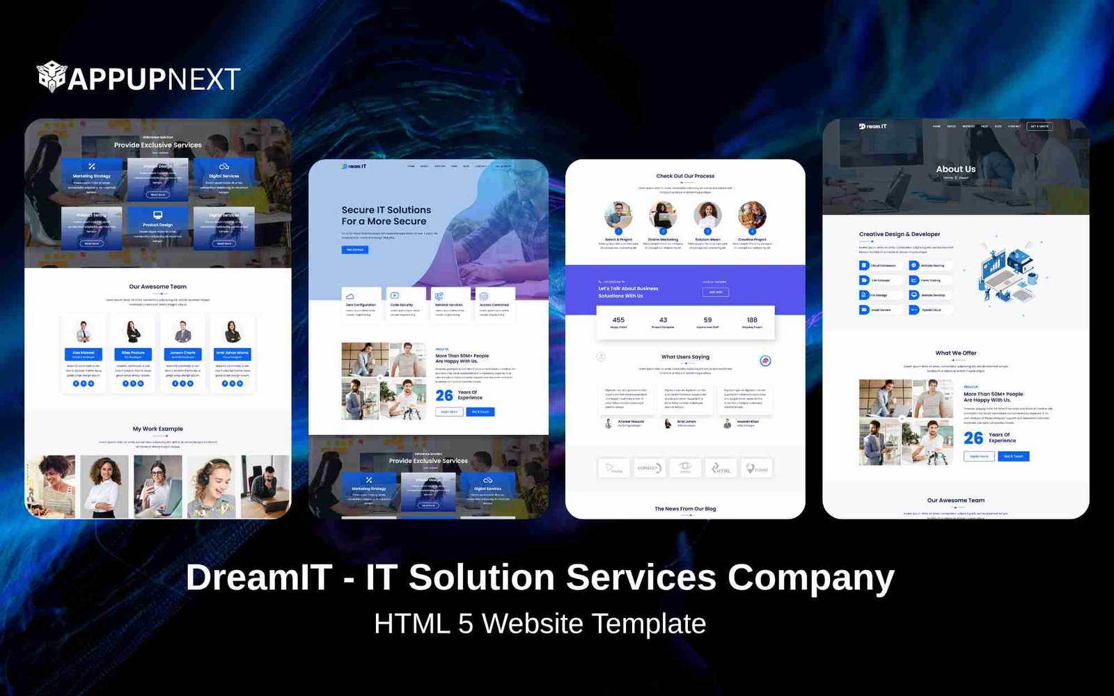DreamIT - IT Solution Business Company- HTML 5 Website Template - v2