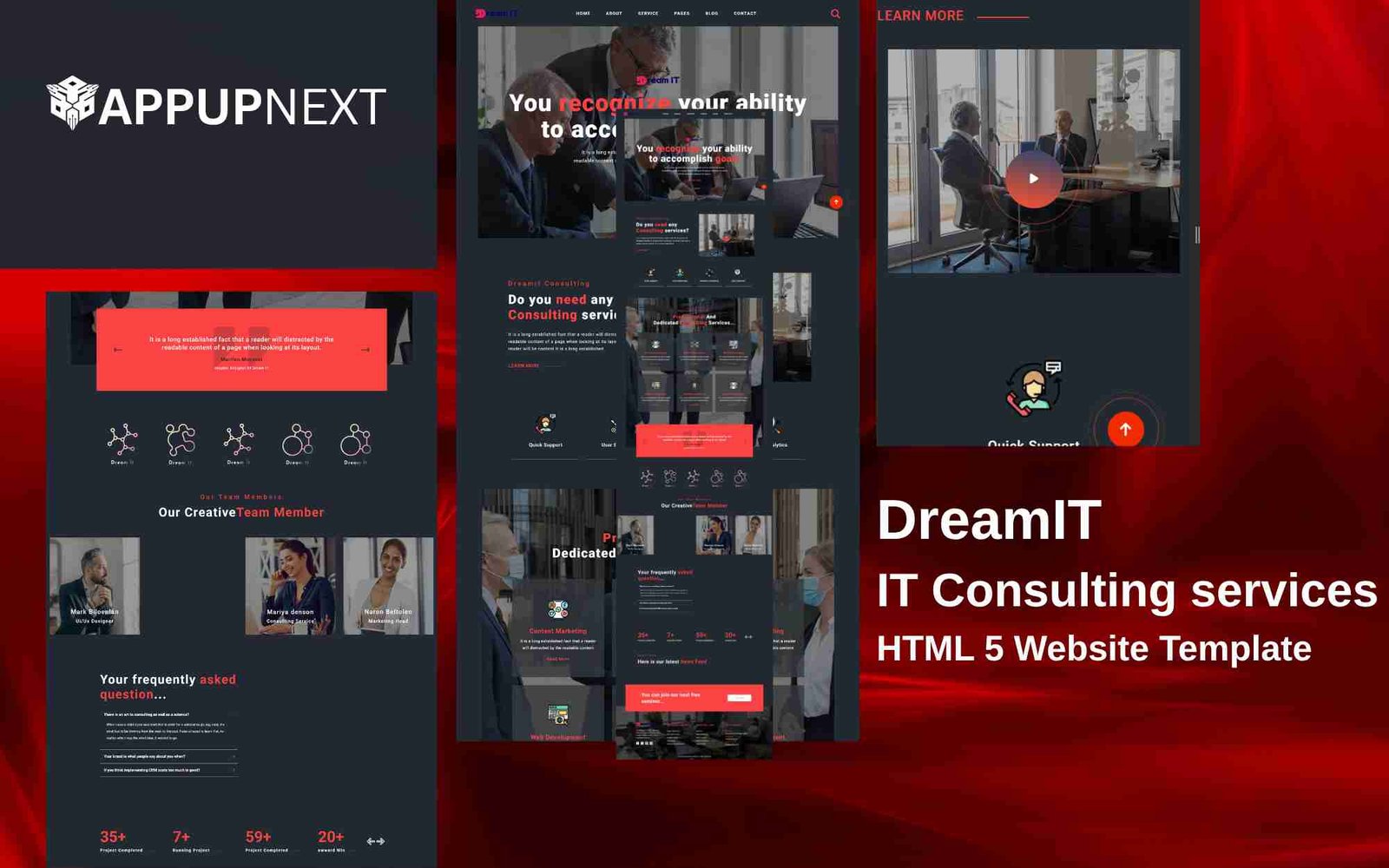DreamIT  - IT Consulting services - HTML 5 Website Template - v2