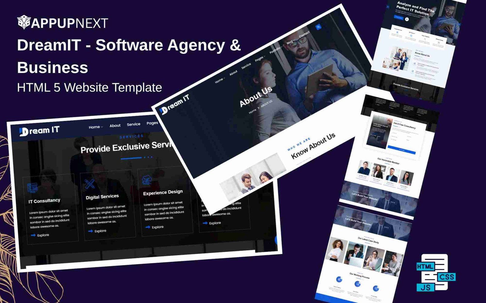 DreamIT - Software Agency & Business - HTML 5 Website Template - v1