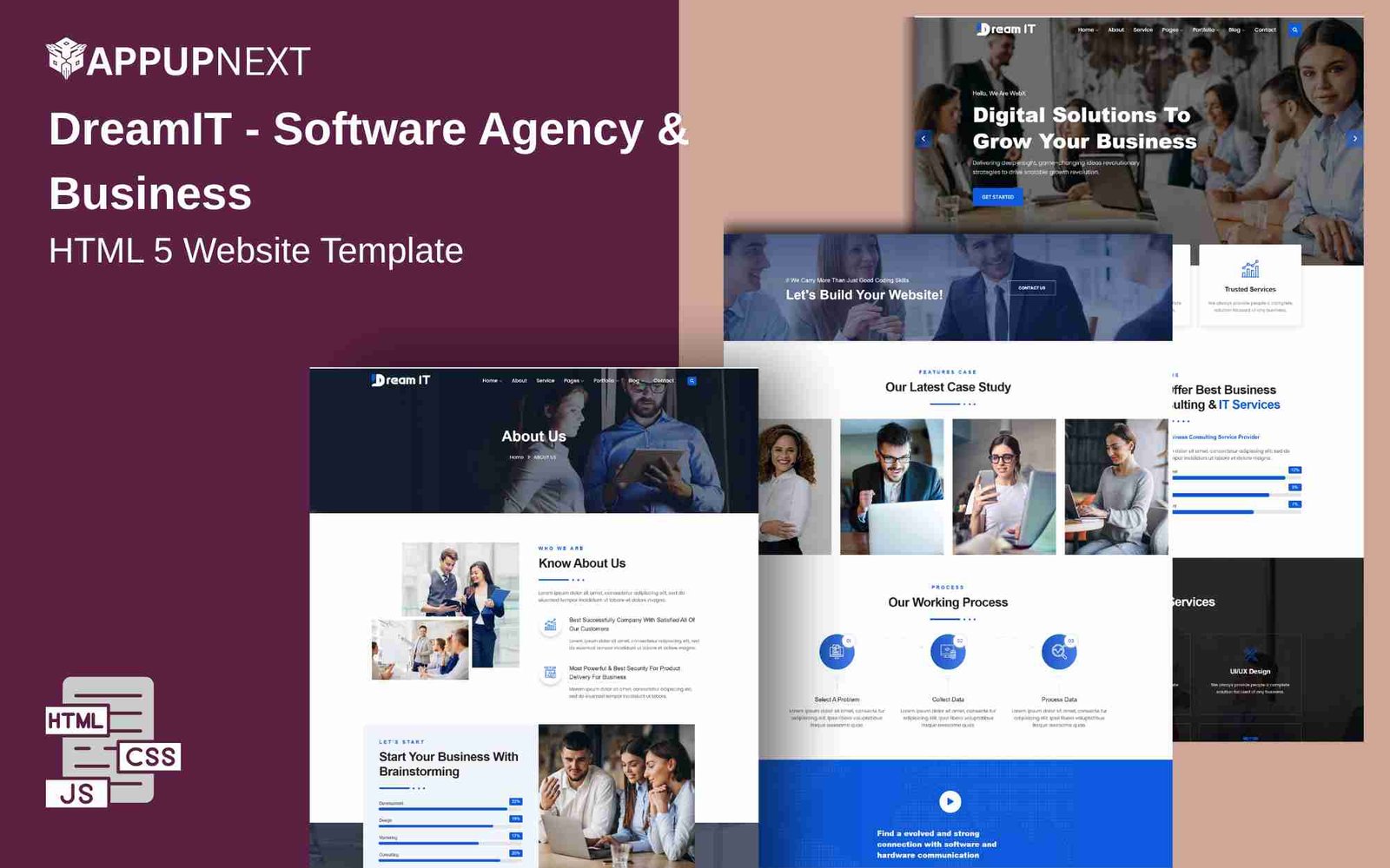 DreamIT - Software Agency & Business - HTML 5 Website Template - v3