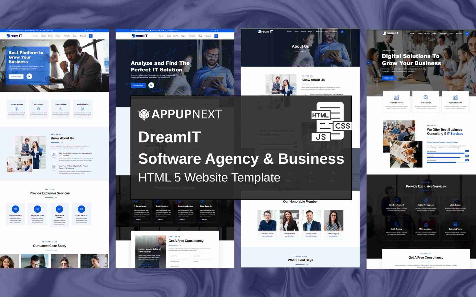 DreamIT - Software Agency & Business - HTML 5 Website Template - v9