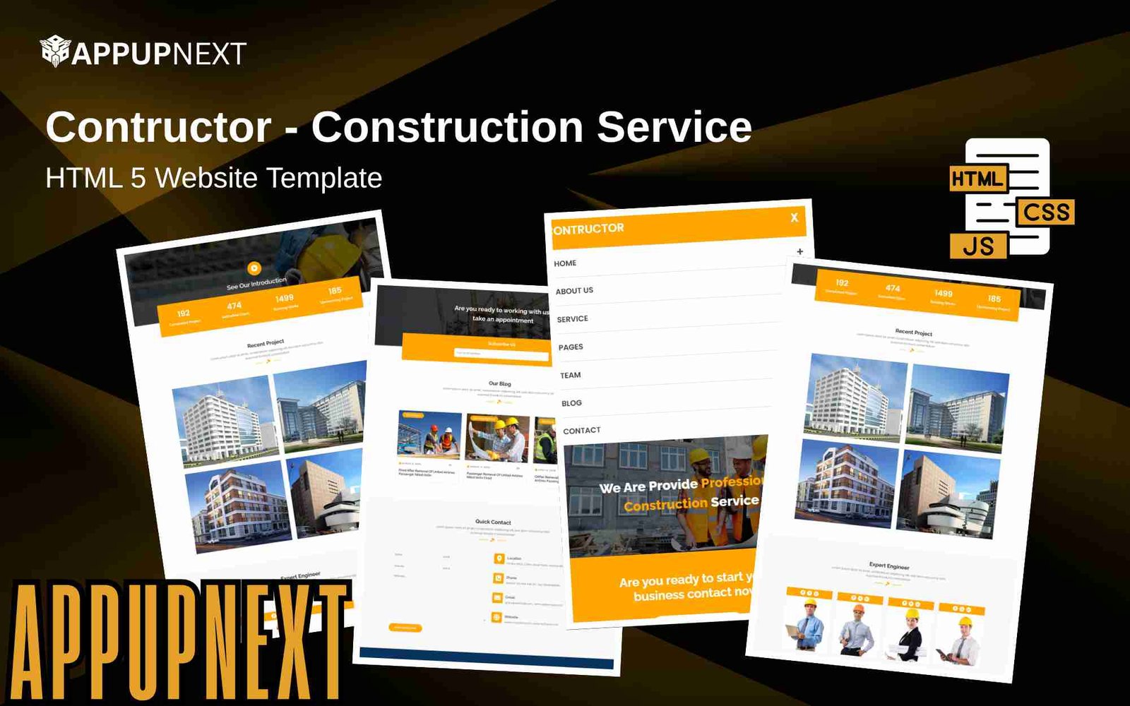 Contructor - Construction Service - HTML 5 Website Template