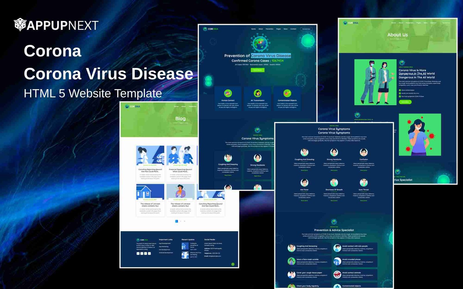 Corona  - Corona Virus Disease - HTML 5 Website Template - v1