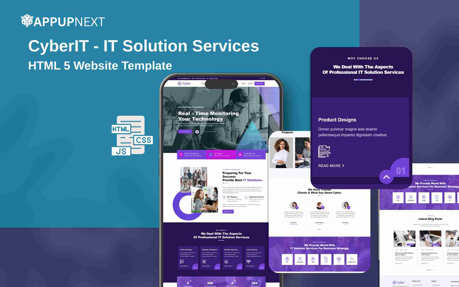 CyberIT - IT Solution Services - HTML 5 Website Template - v1