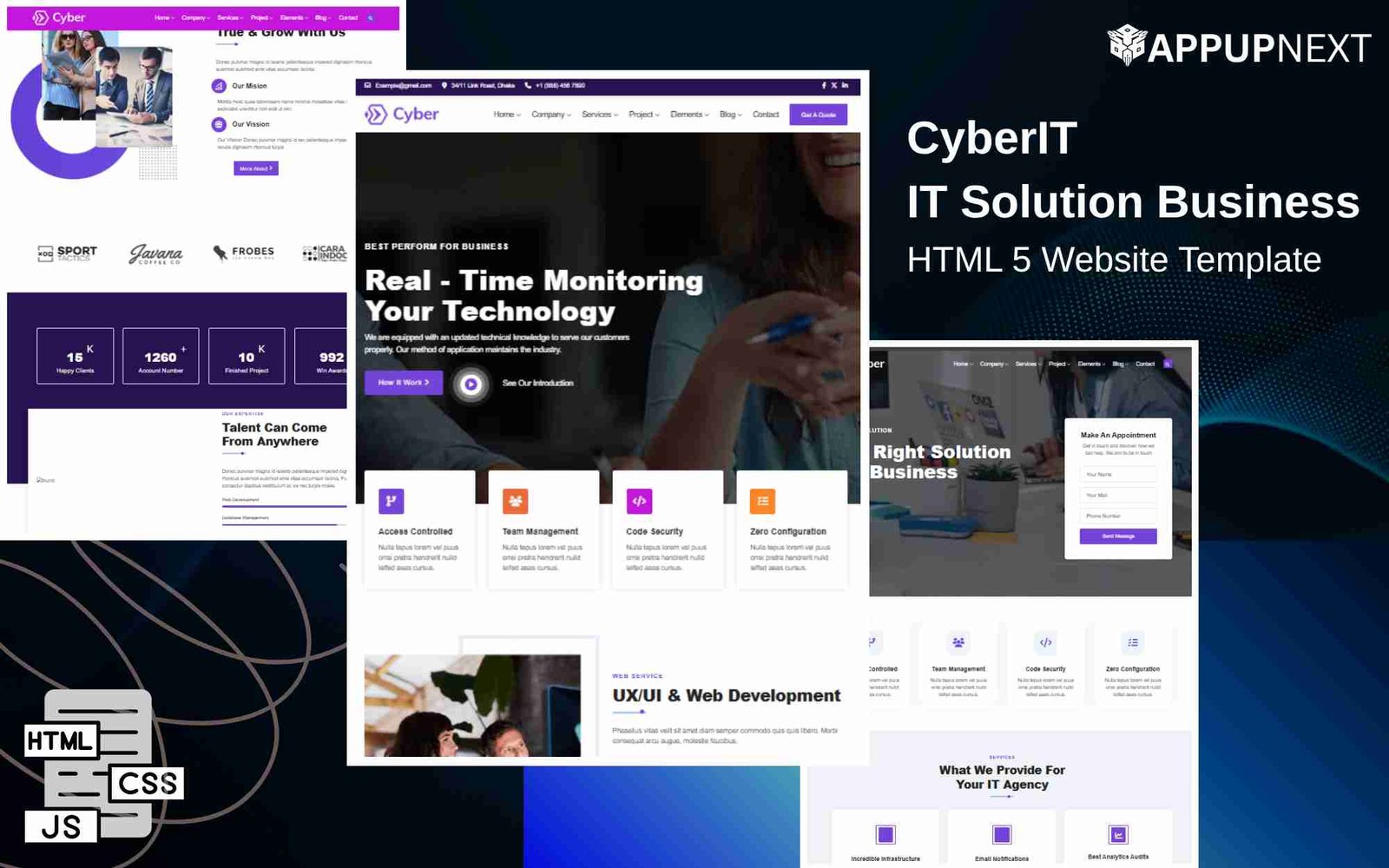CyberIT - IT Solution Services - HTML 5 Website Template - v13