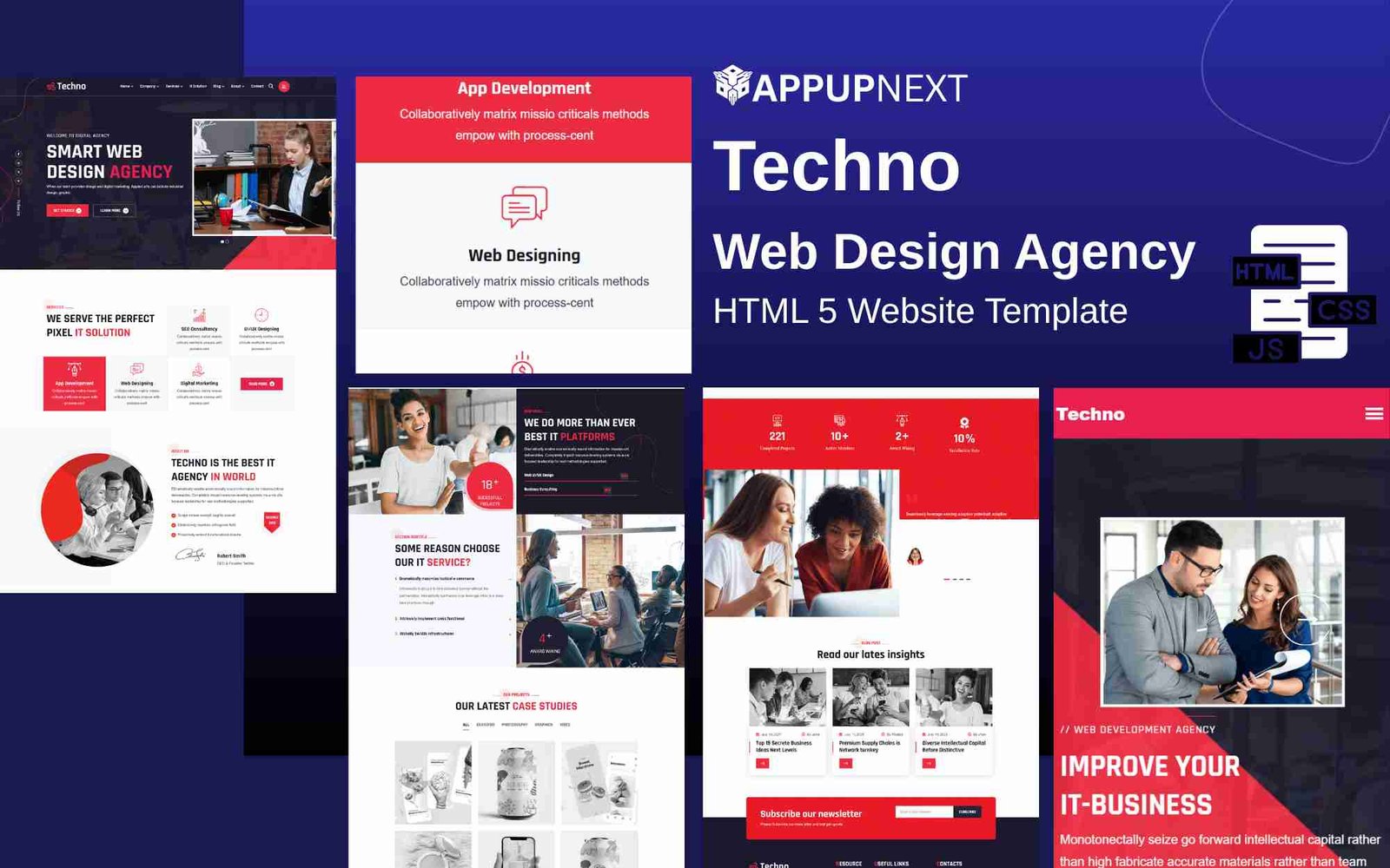 Techno  - Web Design Agency - HTML 5 Website Template - v1