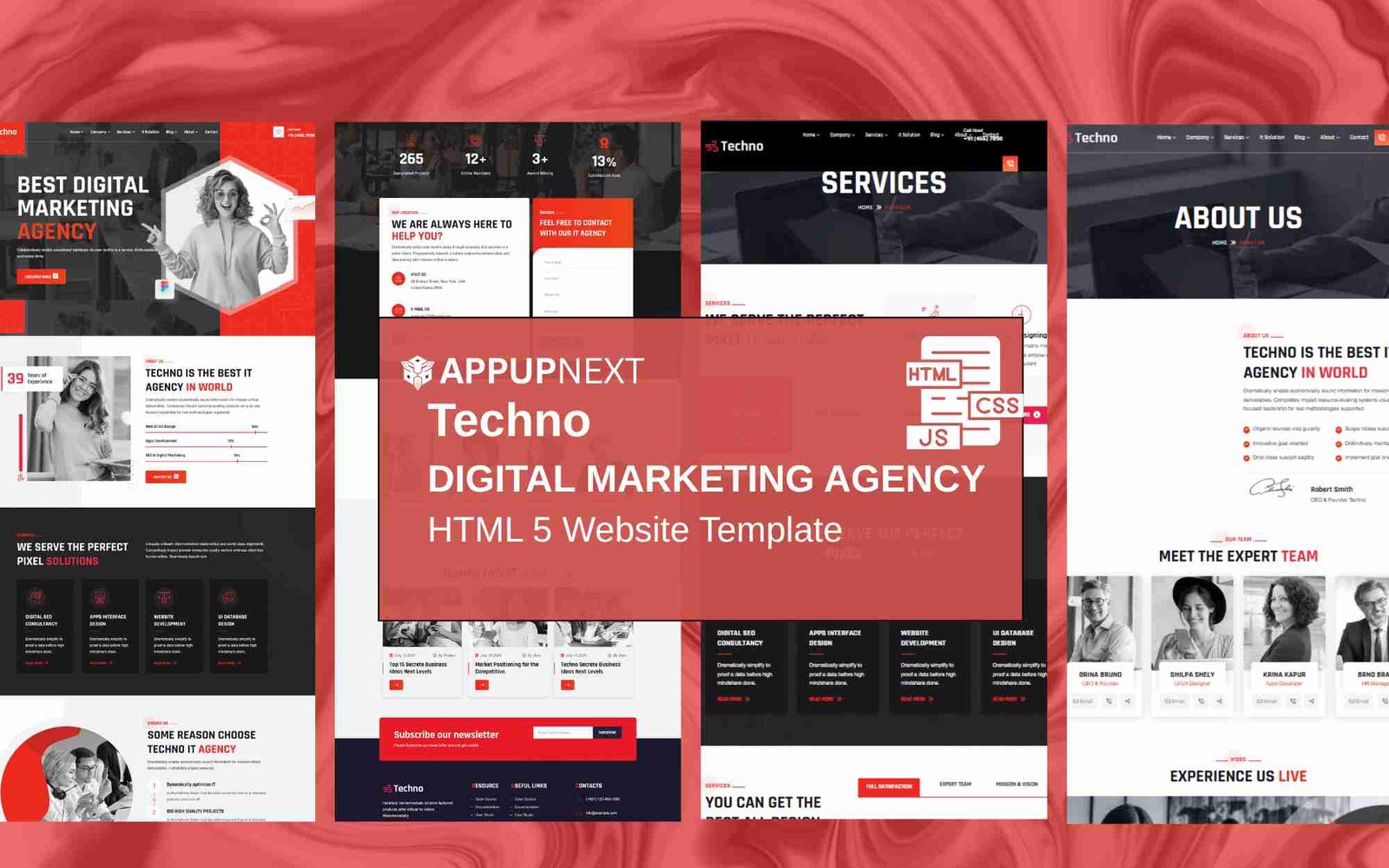 Techno  - DIGITAL MARKETING AGENCY - HTML 5 Website Template - v4