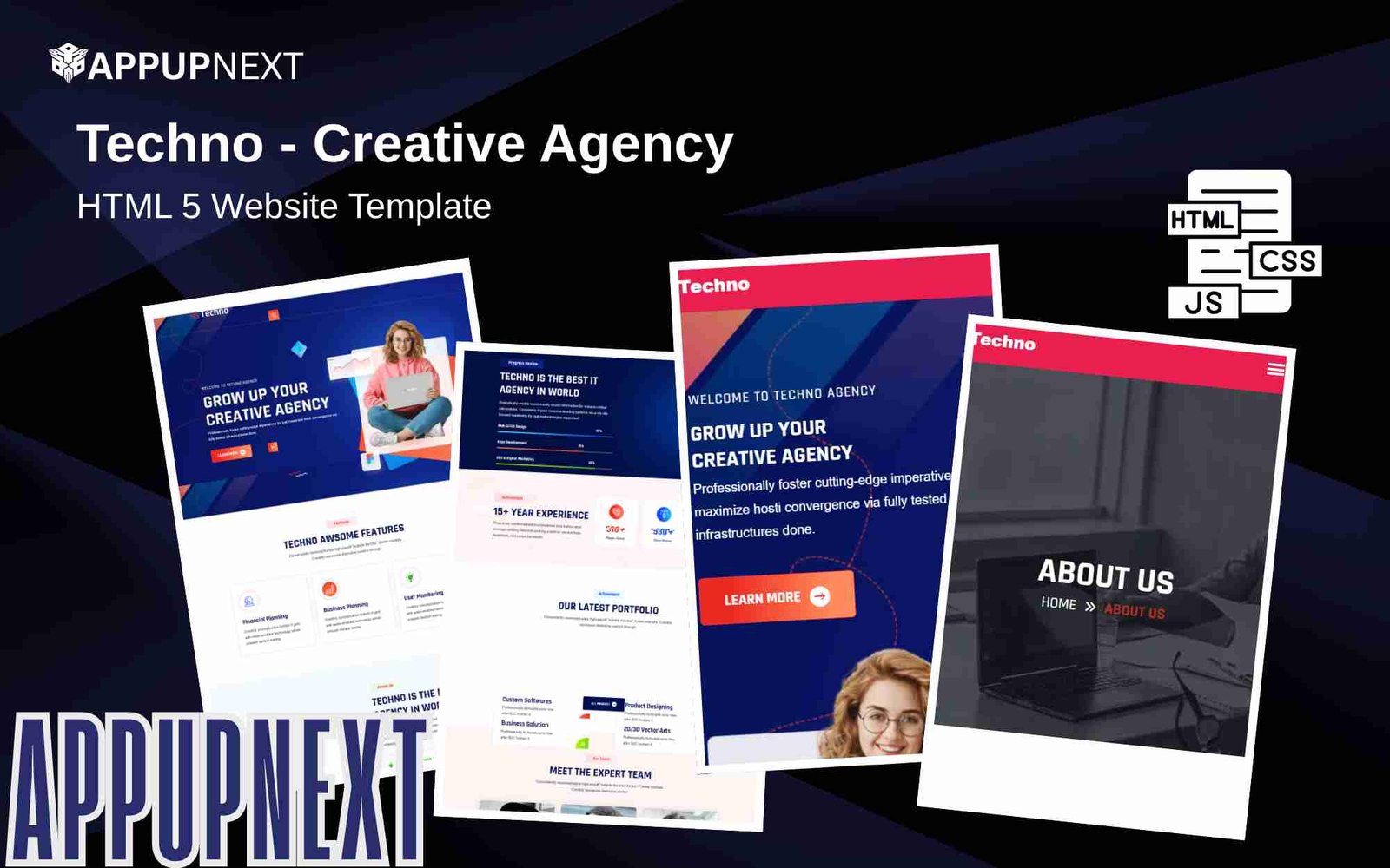 Techno - Creative Agency - HTML 5 Website Template - v6