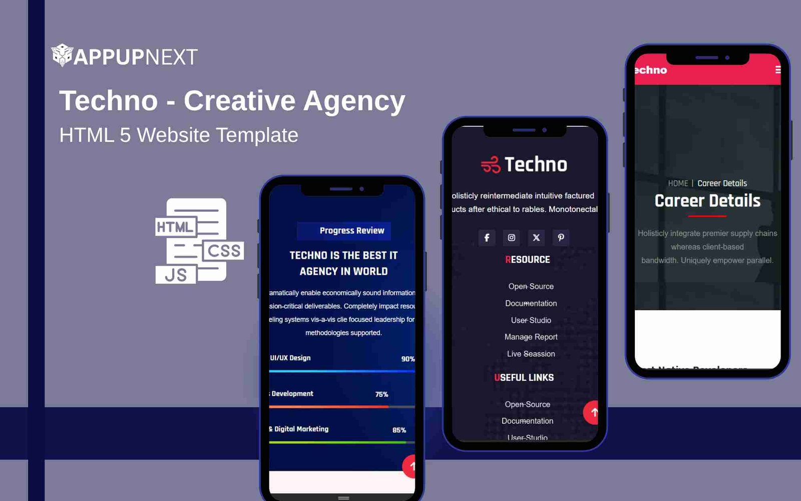 Techno - Creative Agency - HTML 5 Website Template - v7
