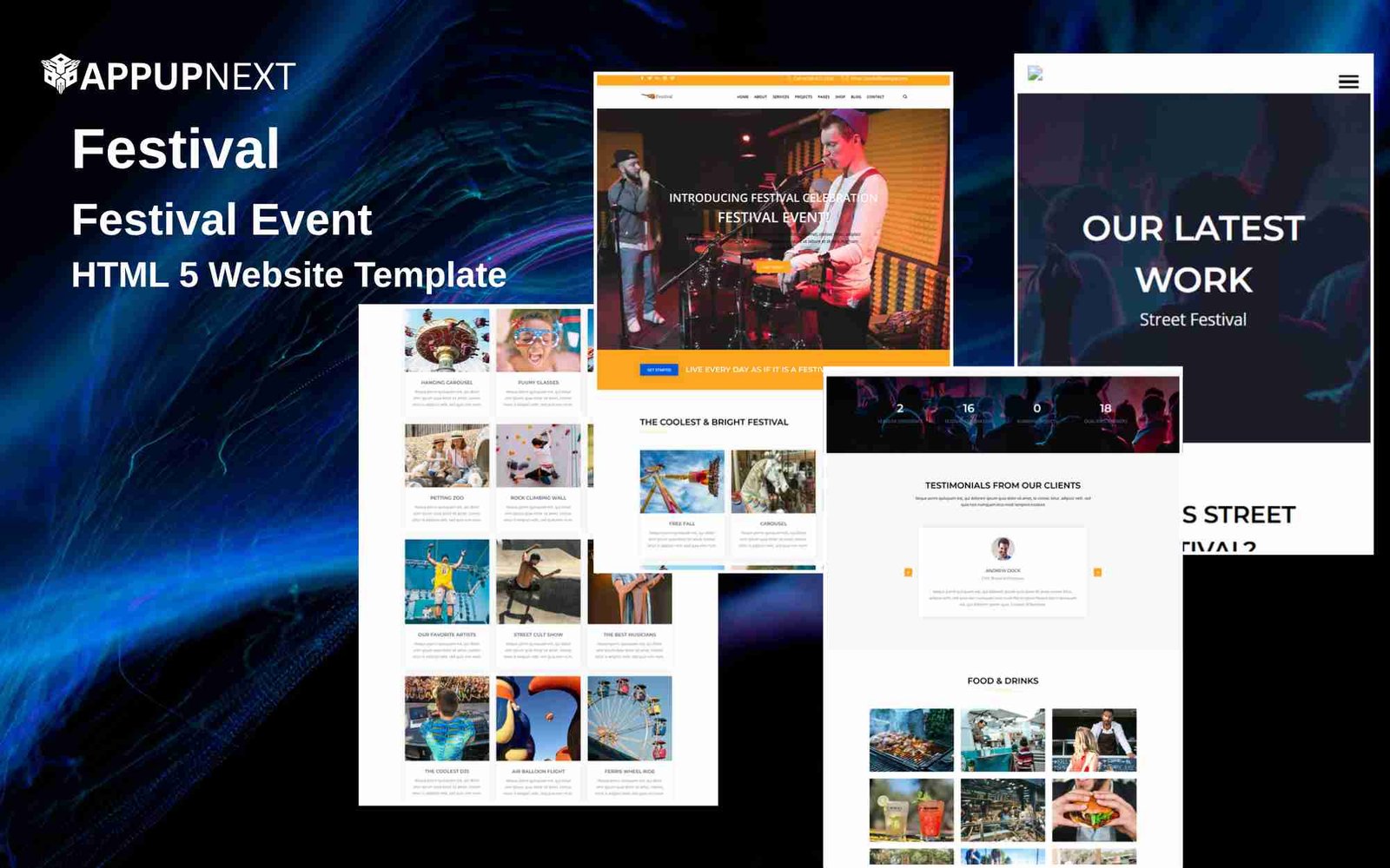 Festival  - Festival Event - HTML 5 Website Template
