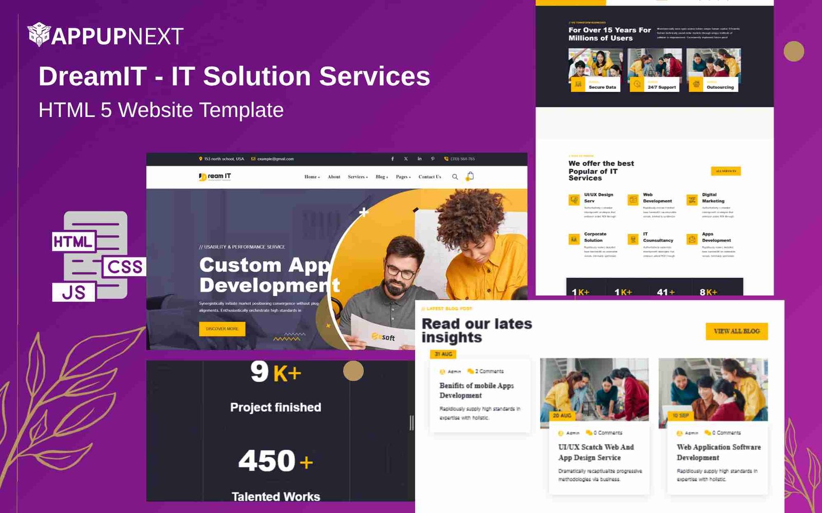 DreamIT - IT Solution Services - HTML 5 Website Template - v4