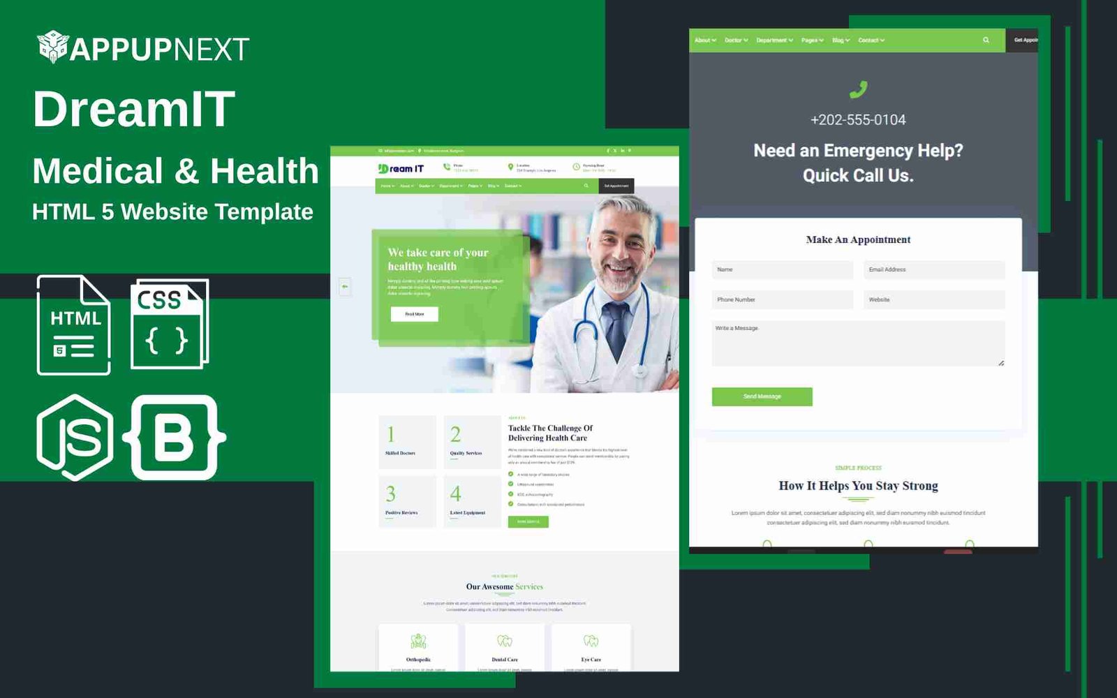 DreamIT  - Medical & Health - HTML 5 Website Template - v2