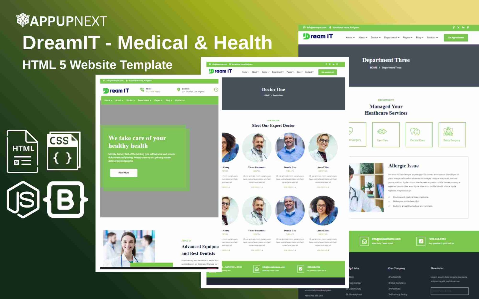 DreamIT  - Medical & Health - HTML 5 Website Template - v3