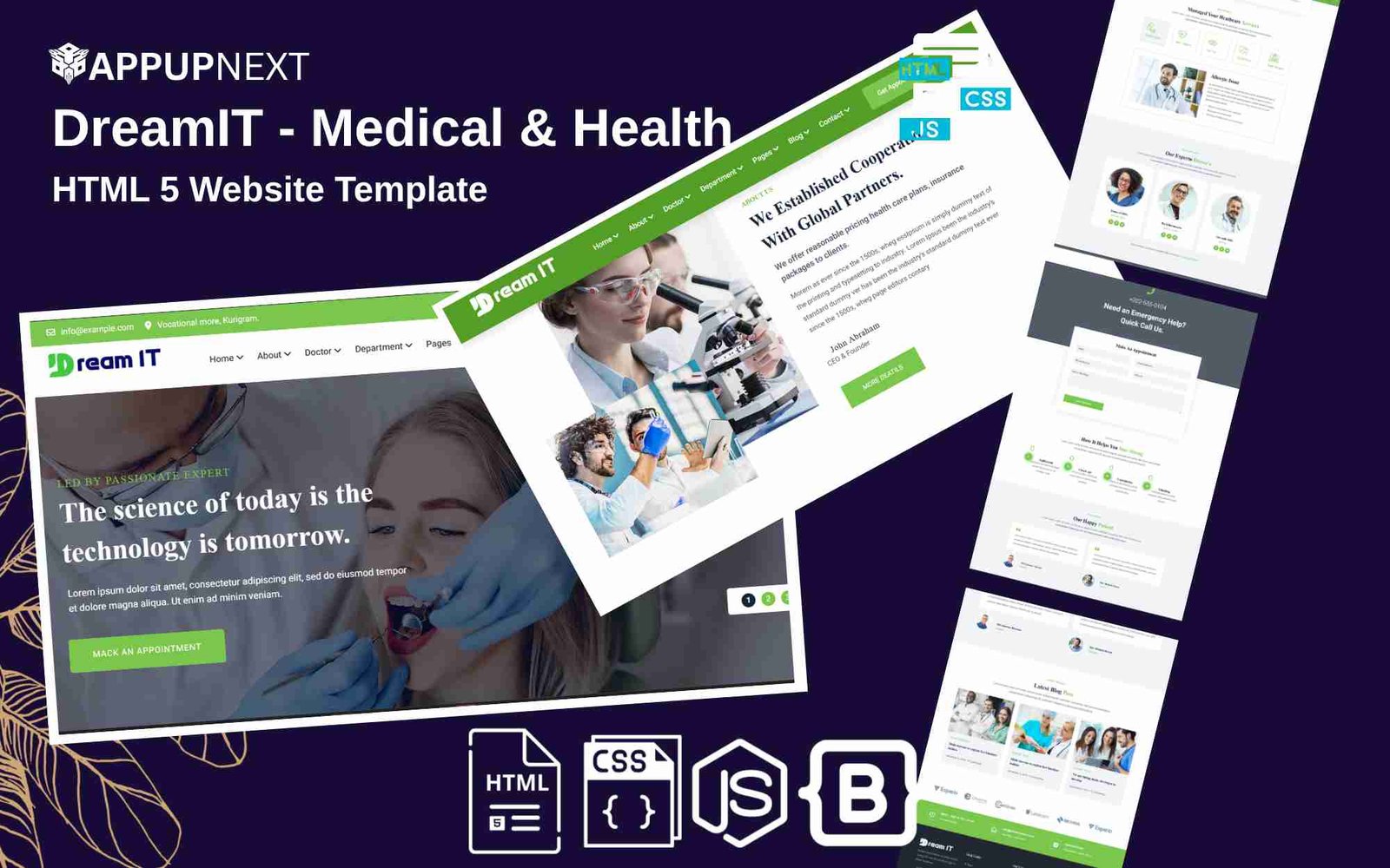 DreamIT  - Medical & Health - HTML 5 Website Template - v4