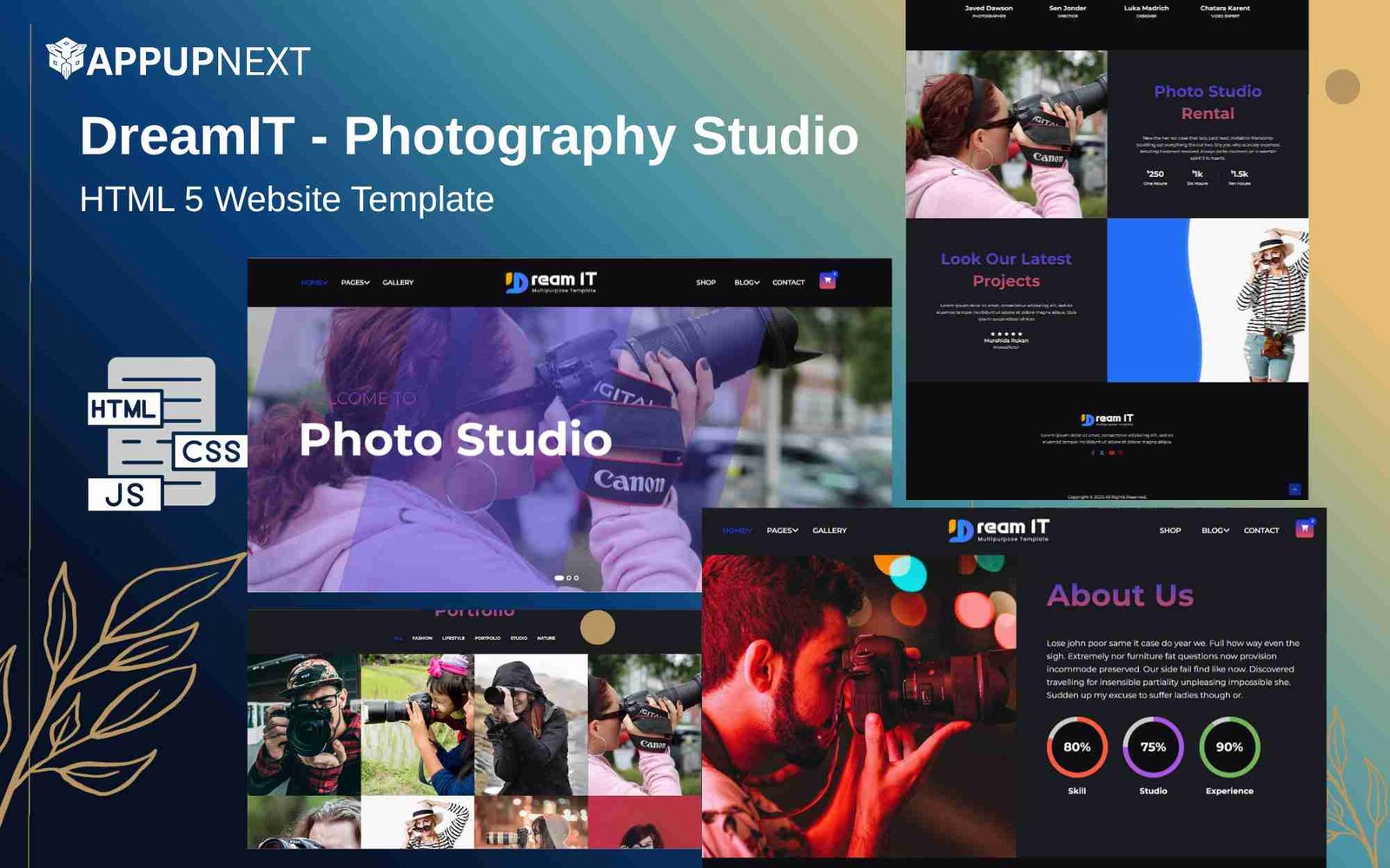 DreamIT - Photography Studio - HTML 5 Website Template - v1