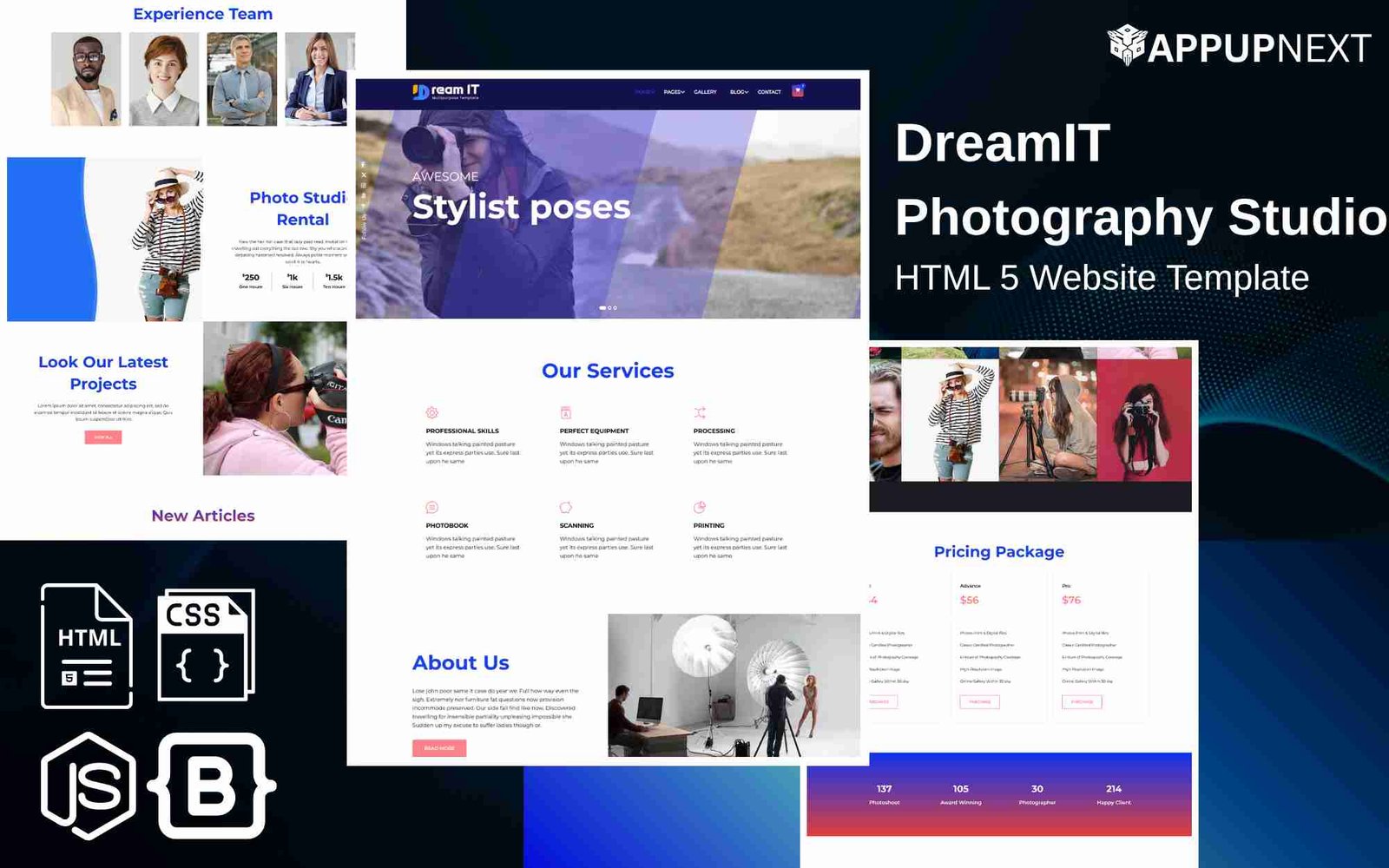 DreamIT - Photography Studio - HTML 5 Website Template - v2