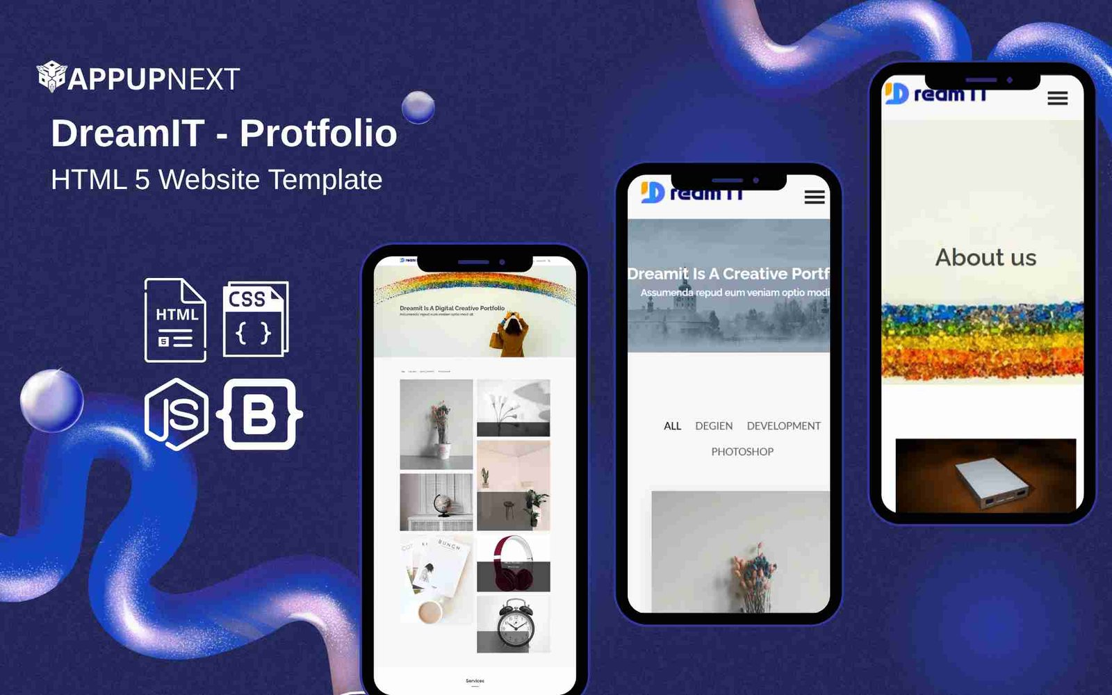 DreamIT - Protfolio - HTML 5 Website Template - v2