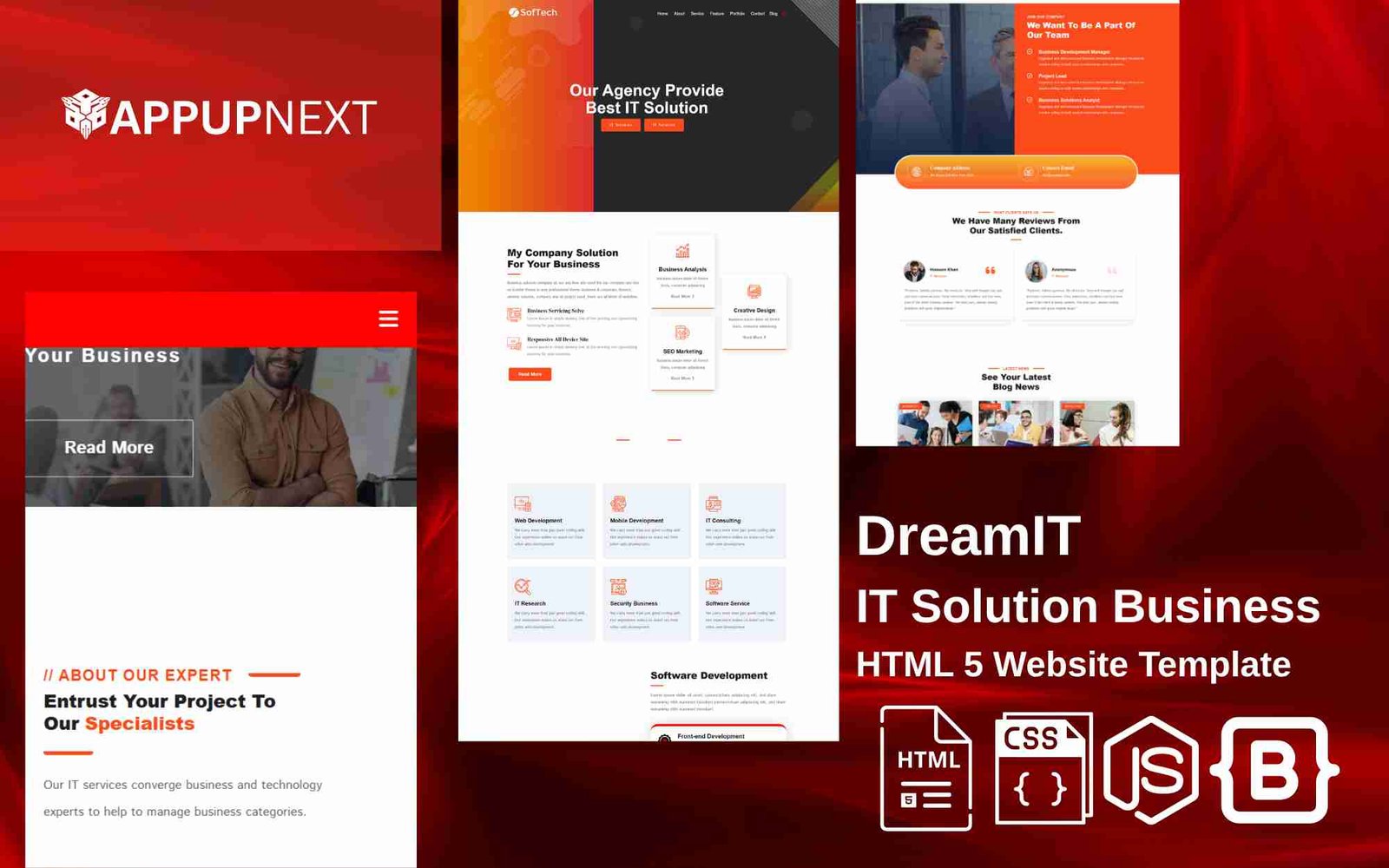 DreamIT - IT Solution Business softech- HTML 5 Website Template - v10