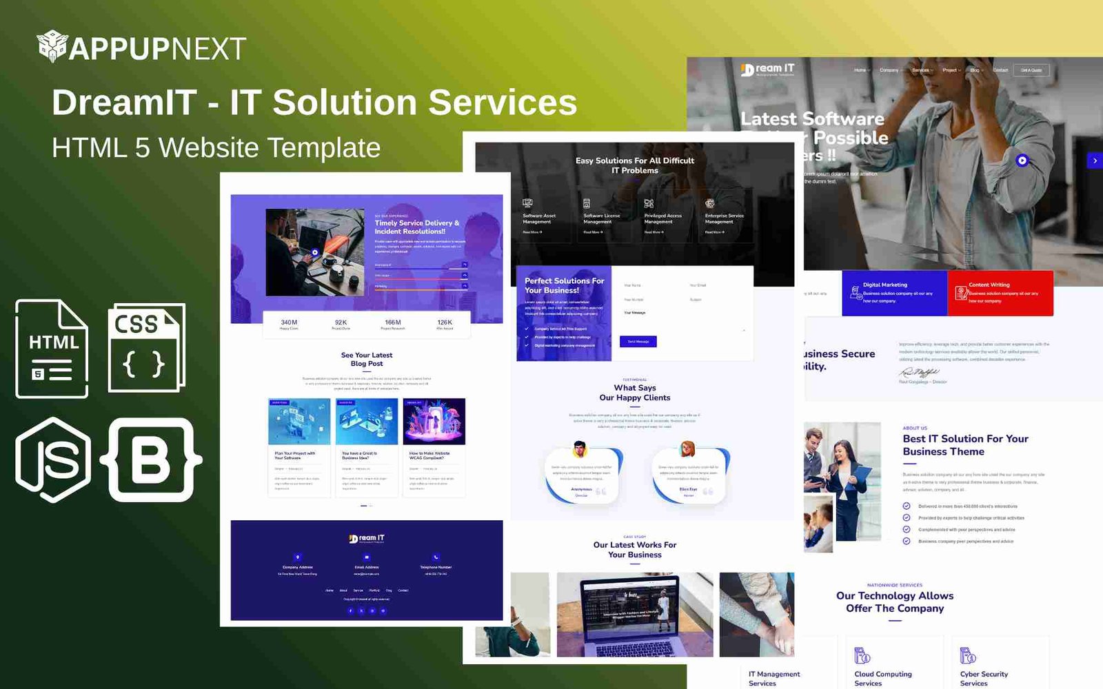 DreamIT - IT Solution Services - HTML 5 Website Template - startup - v2