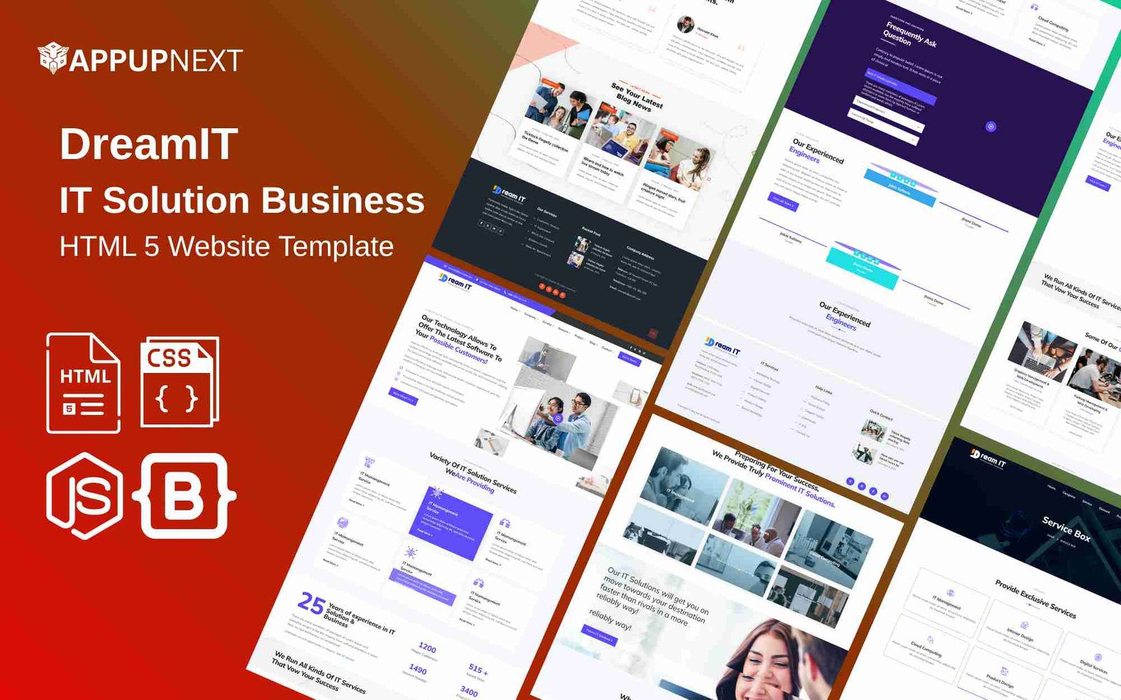 DreamIT - IT Solution Business - HTML 5 Website Template - technology- v2