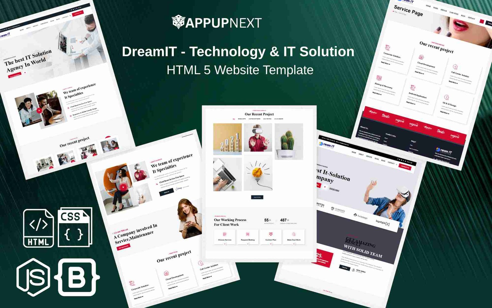 DreamIT - Technology & IT Solution  -  HTML 5 Website Template - v6