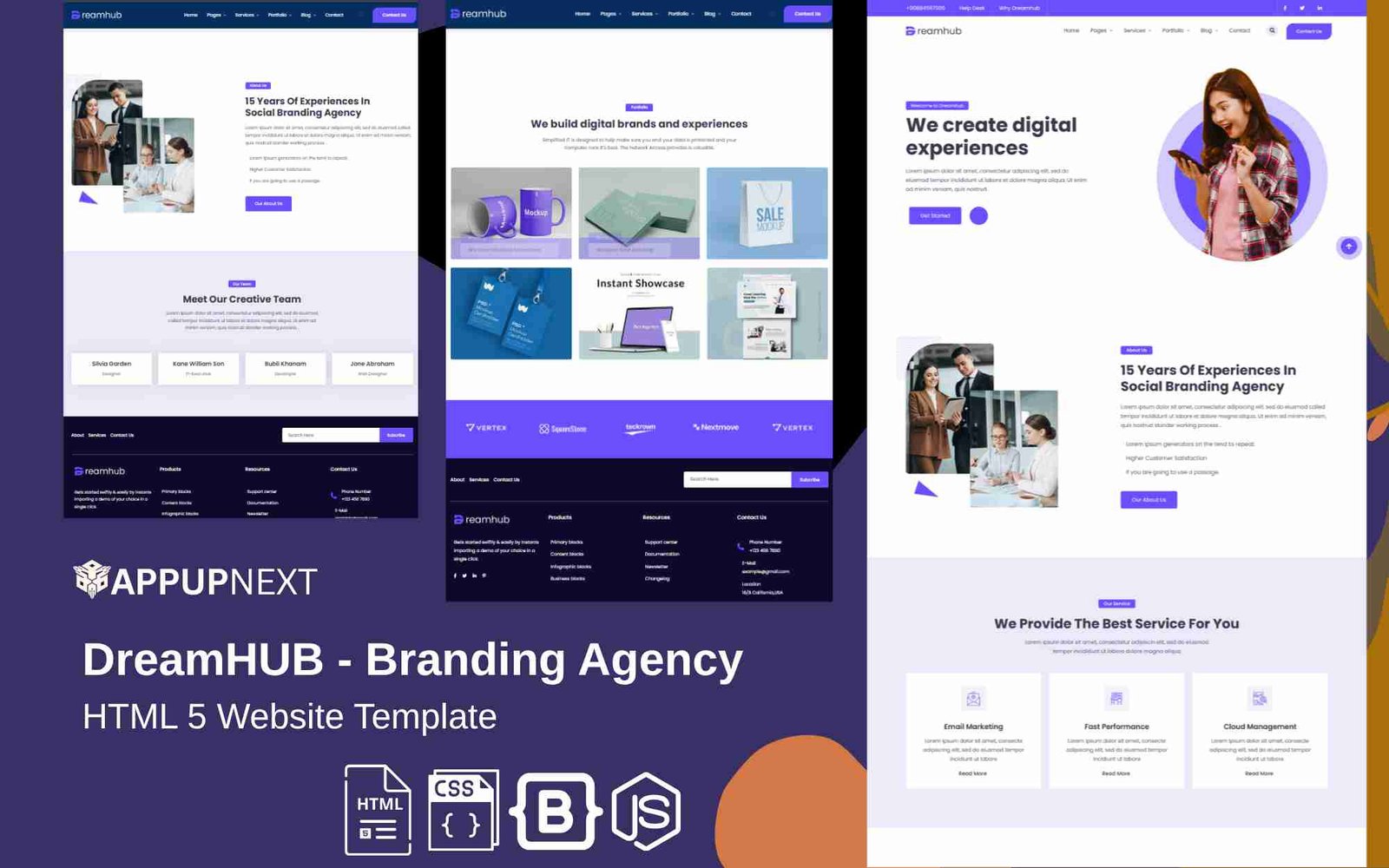 DreamHUB - Branding Agency - HTML 5 Website Template