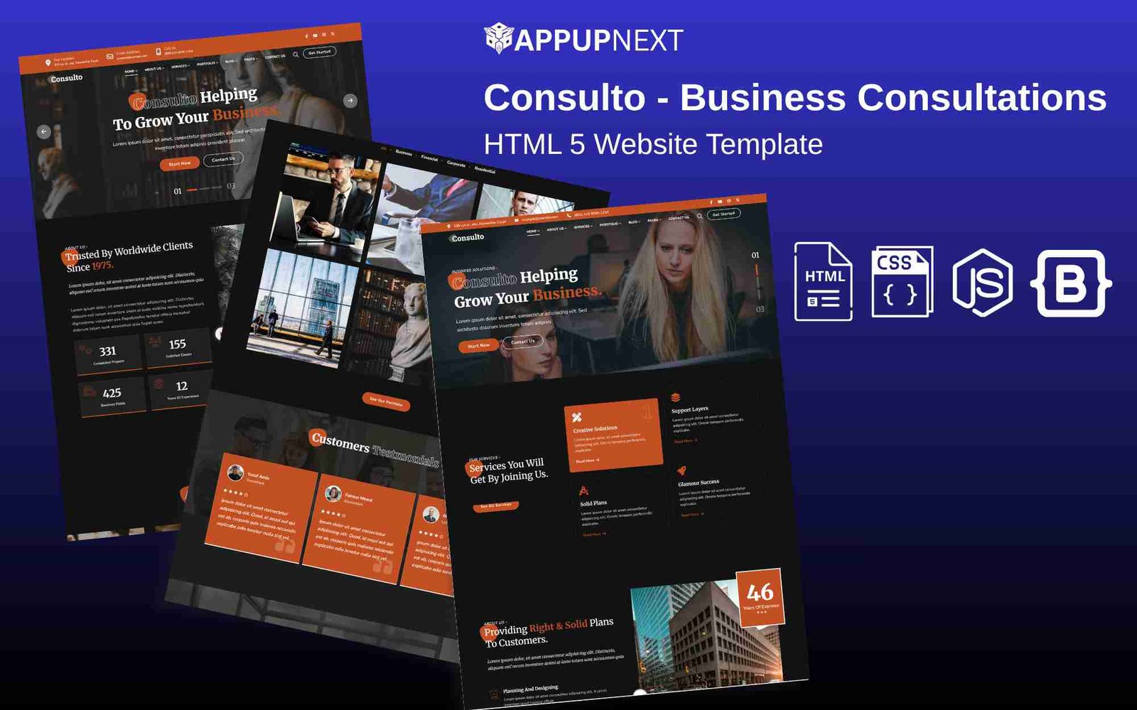 Consulto - Business Consultations - HTML 5 Website Template - v11