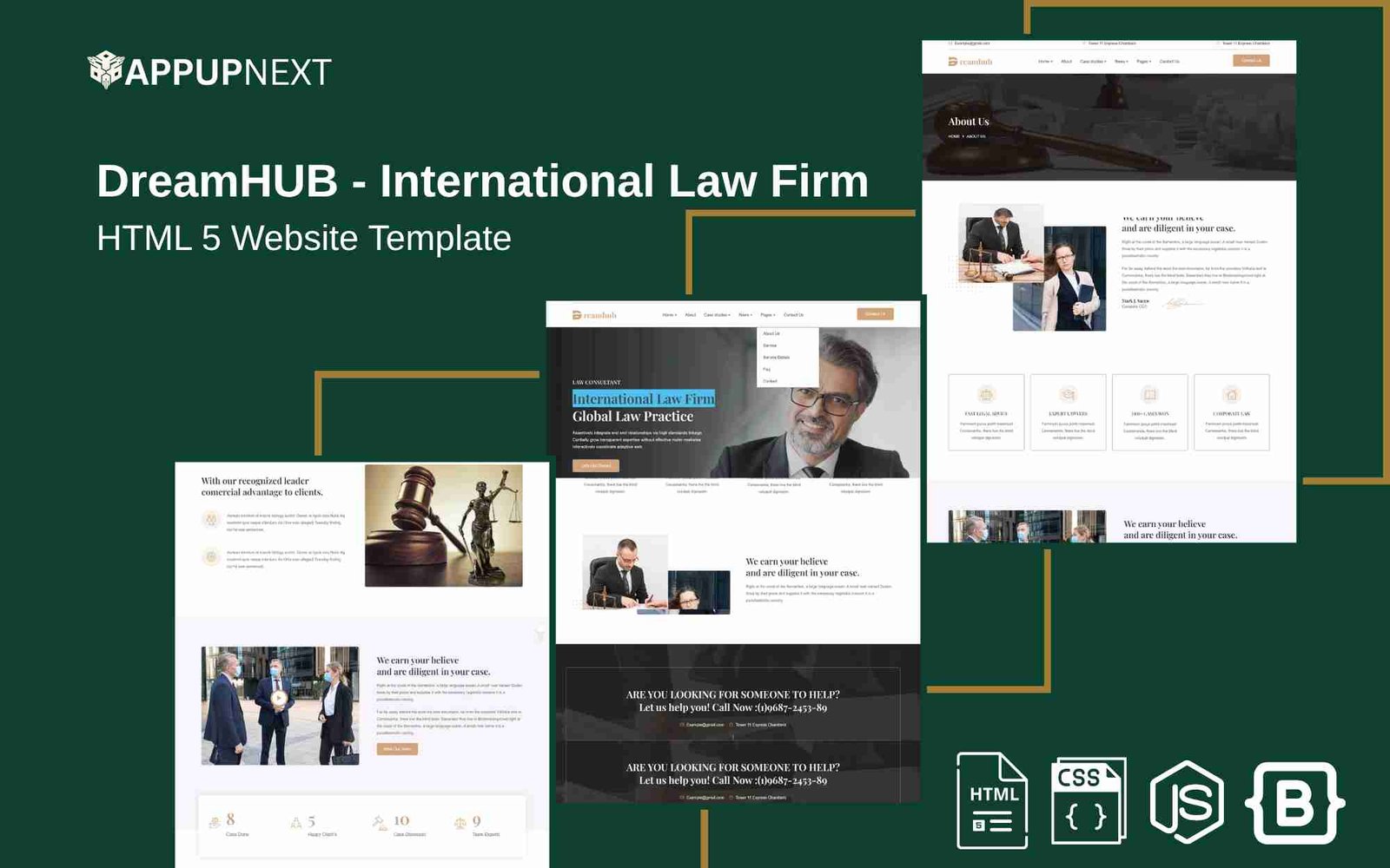 DreamHUB - International Law Firm - HTML 5 Website Template - v1
