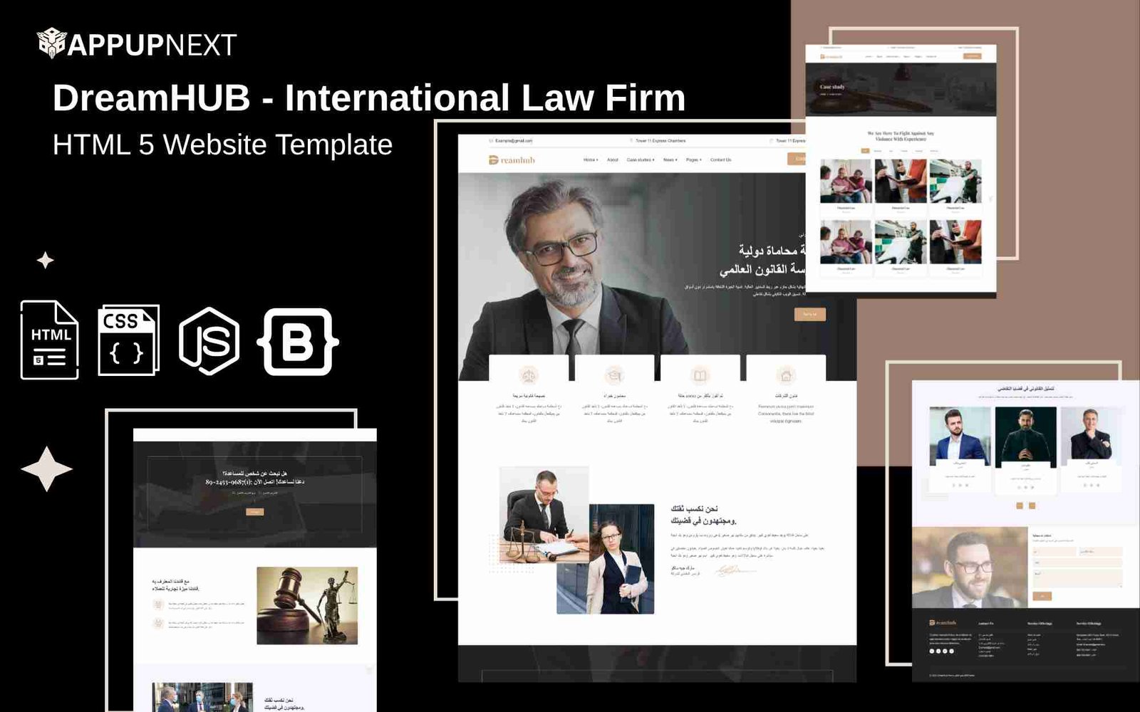 DreamHUB - International Law Firm - HTML 5 Website Template - v2