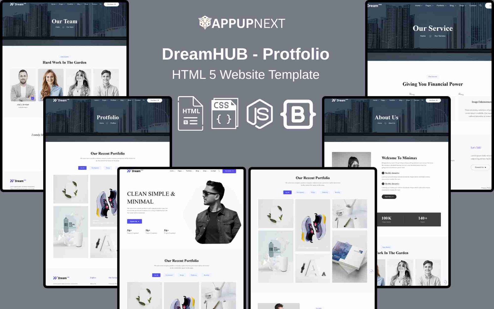 DreamHUB - Protfolio - HTML 5 Website Template - v1