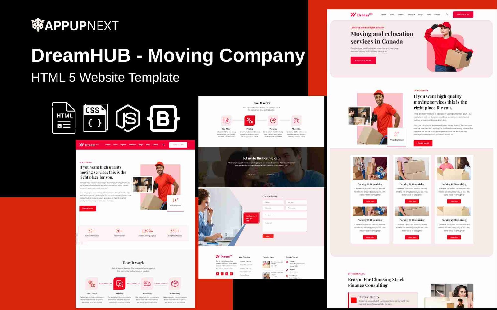 DreamHUB - Moving Company - HTML 5 Website Template