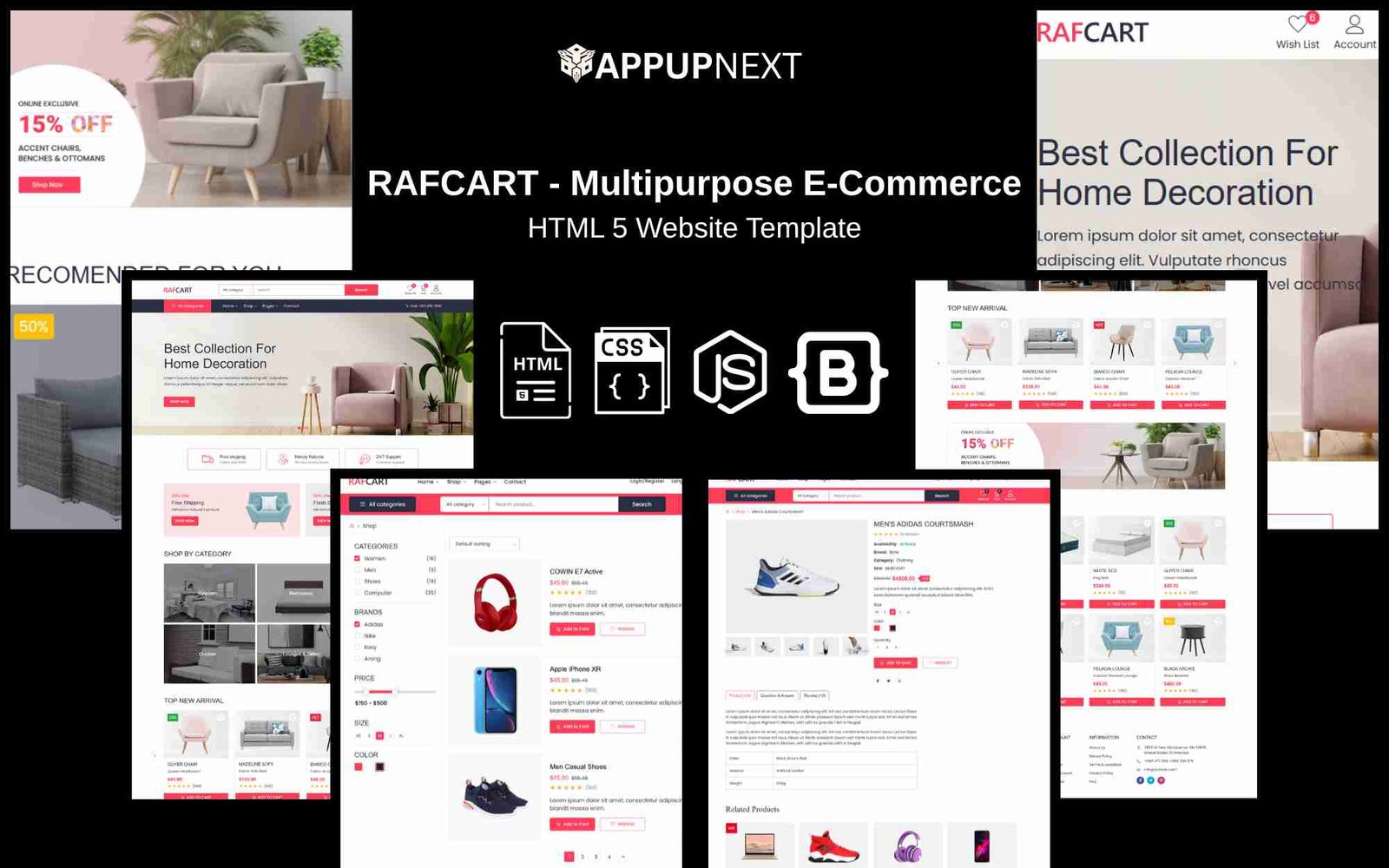 RAFCART - Multipurpose E-Commerce - HTML 5 Website Template - v2