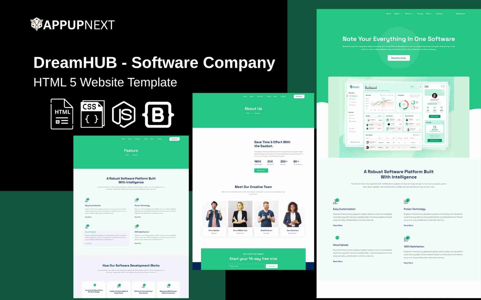 DreamHUB - Software Company - HTML 5 Website Template