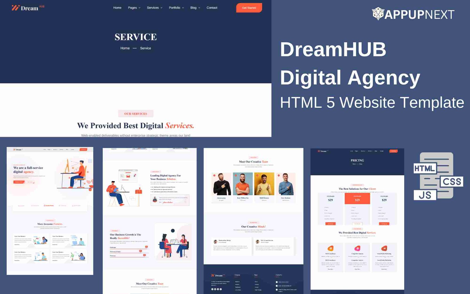 DreamHUB - Digital Agency - HTML 5 Website Template