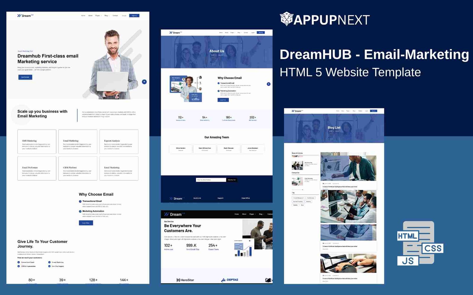 DreamHUB - Email-Marketing - HTML 5 Website Template
