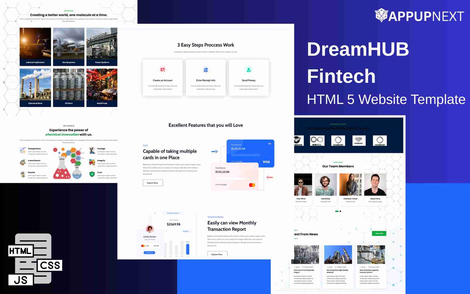 DreamHUB - Fintech  - HTML 5 Website Template