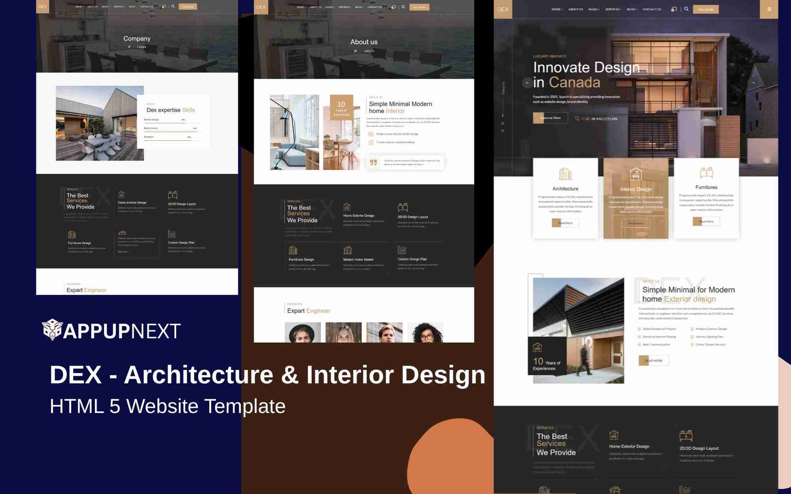 DEX - Architecture & Interior Design - HTML 5 Website Template - v1
