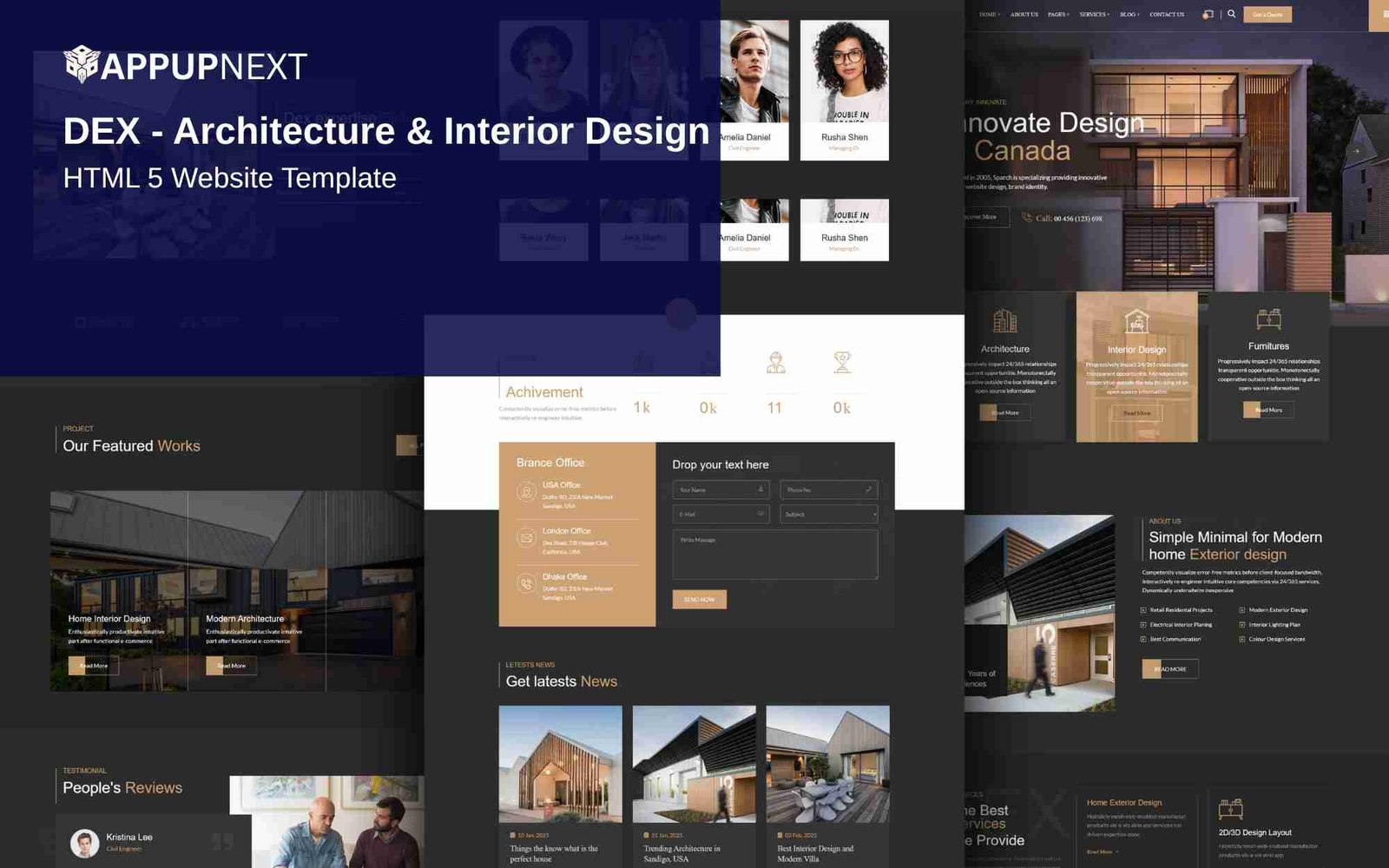 DEX - Architecture & Interior Design - HTML 5 Website Template - v2