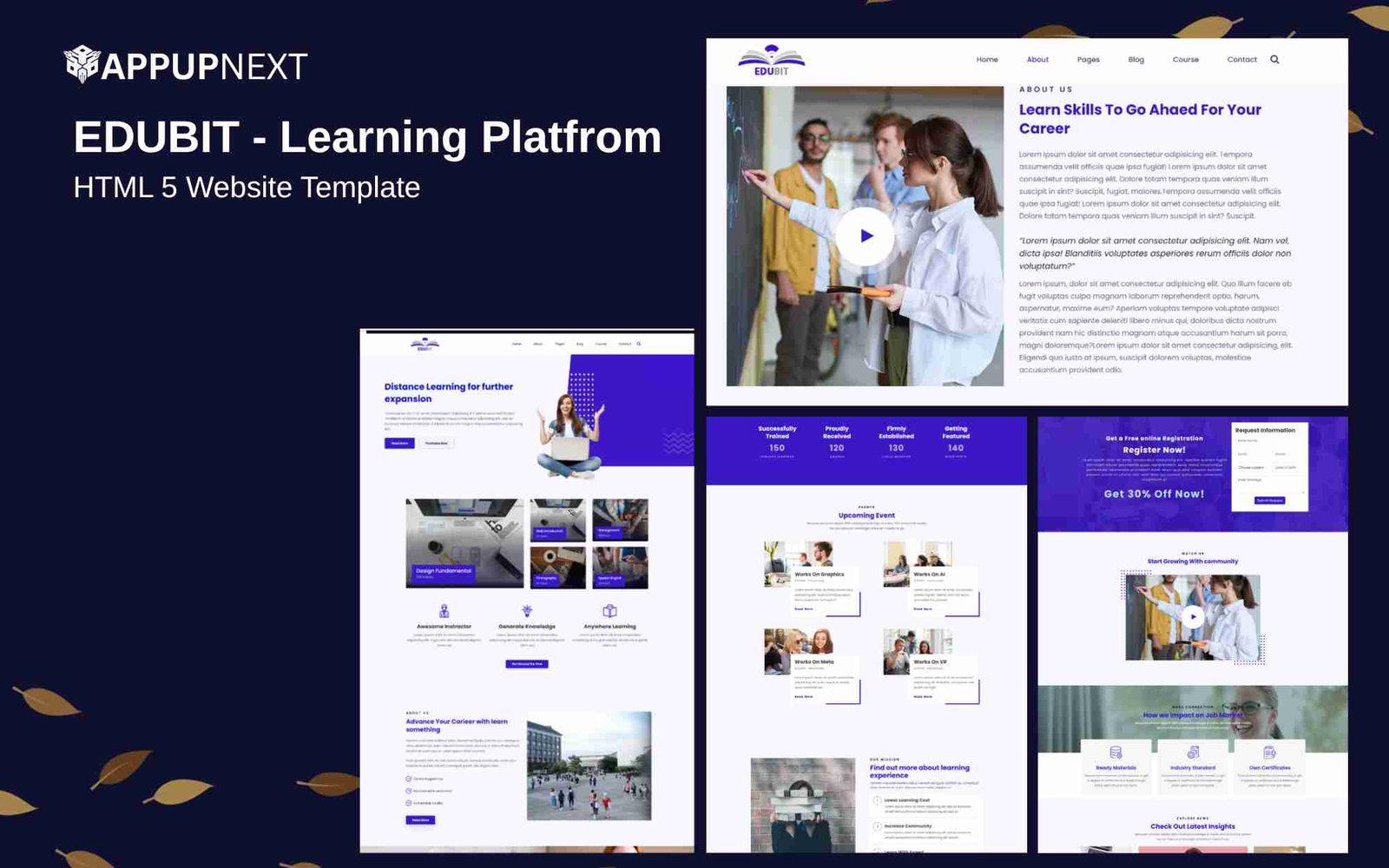 EDUBIT - Learning Platfrom - HTML 5 Website Template