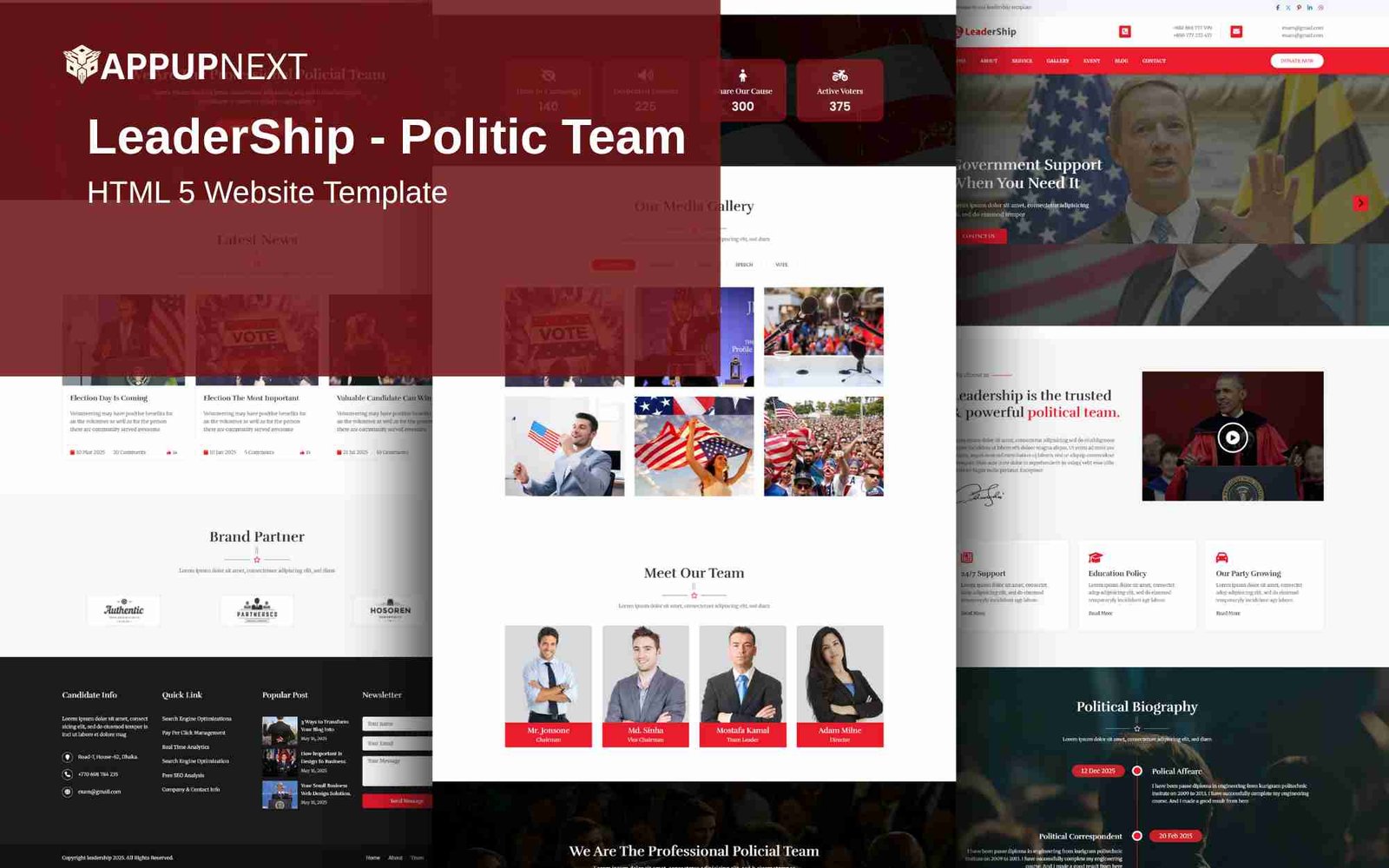 LeaderShip - Politic Team - HTML 5 Website Template - v2