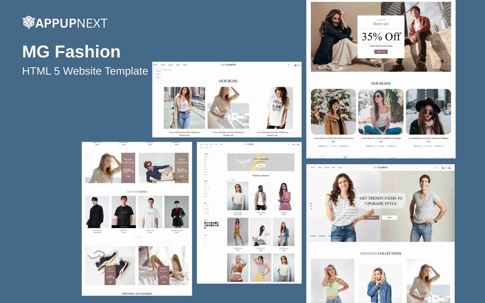 MG Fashion  - HTML 5 Website Template - v1