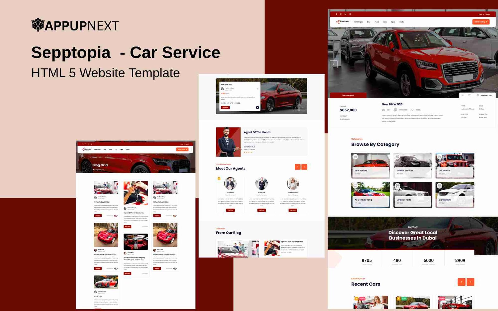 Sepptopia  - Car Service - HTML 5 Website Template - v1