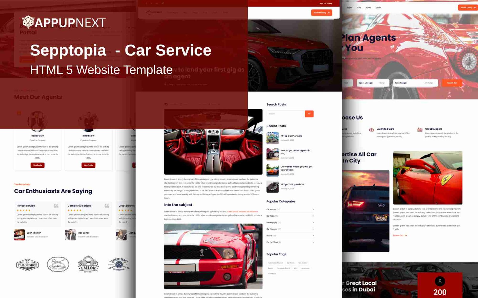 Sepptopia  - Car Service - HTML 5 Website Template - v3